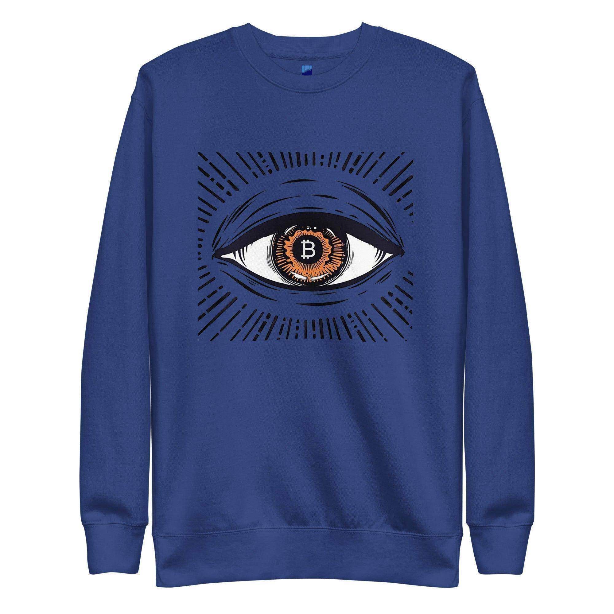 Bitcoin Eye Sweatshirt - InvestmenTees