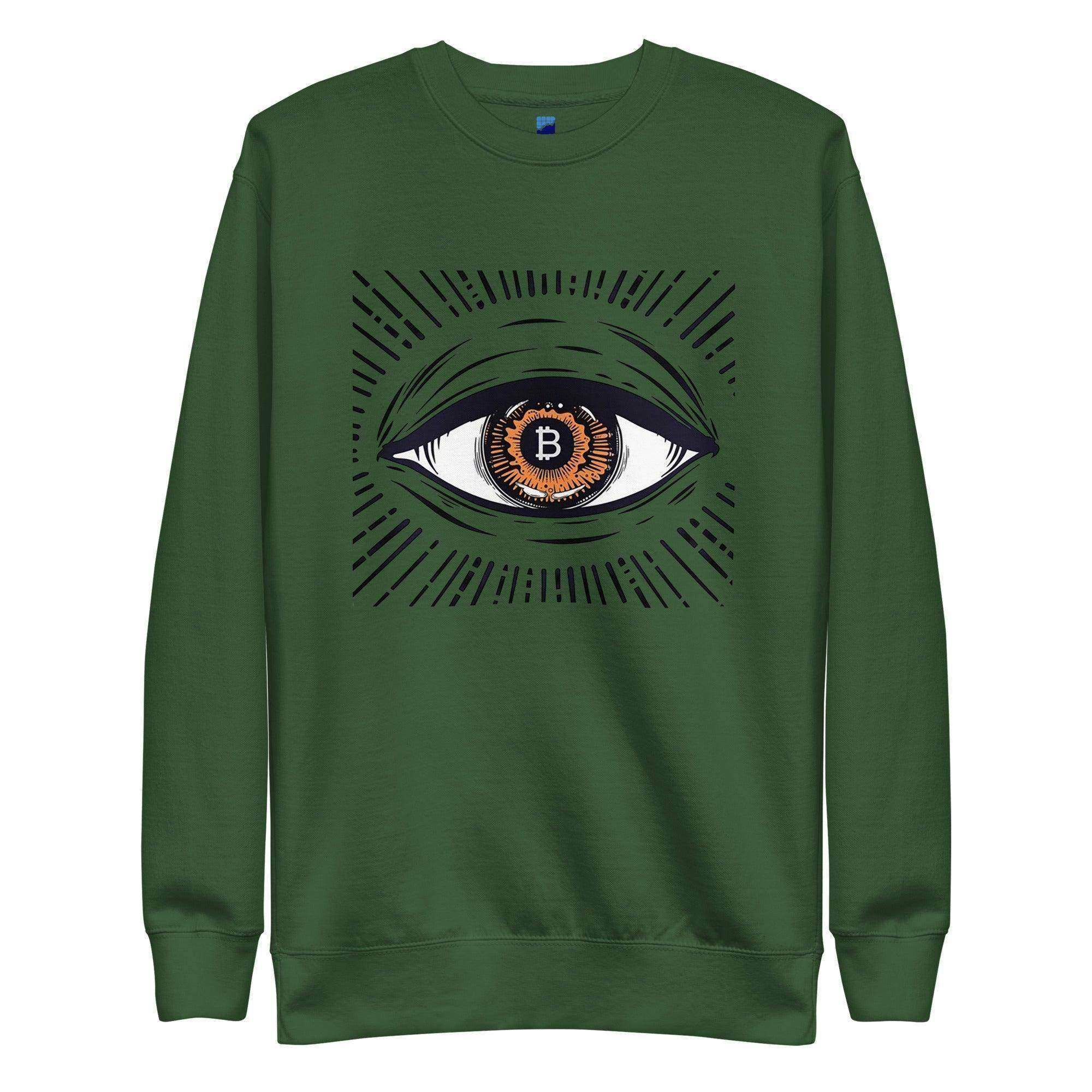 Bitcoin Eye Sweatshirt - InvestmenTees