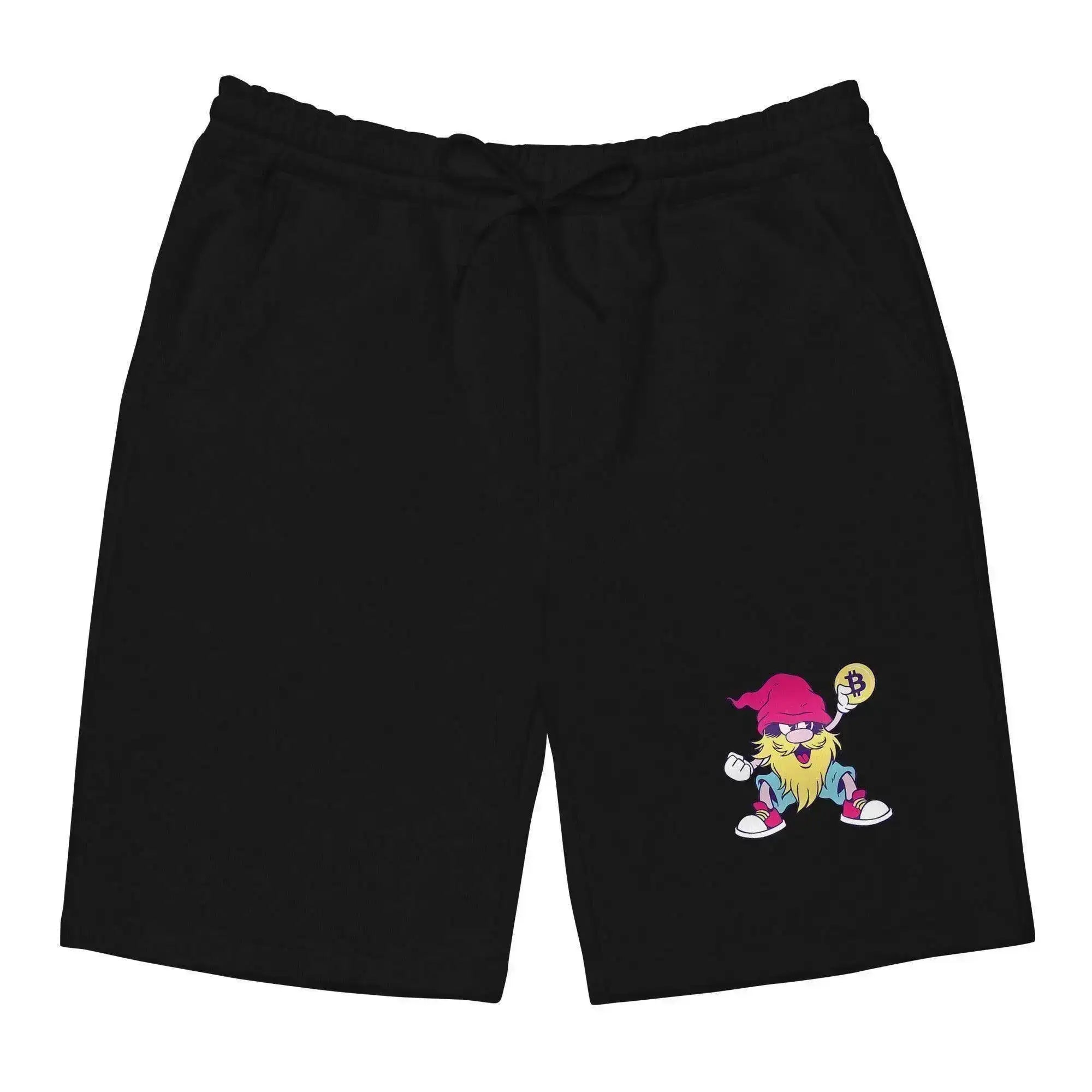 Bitcoin Gnome Fleece Shorts - InvestmenTees