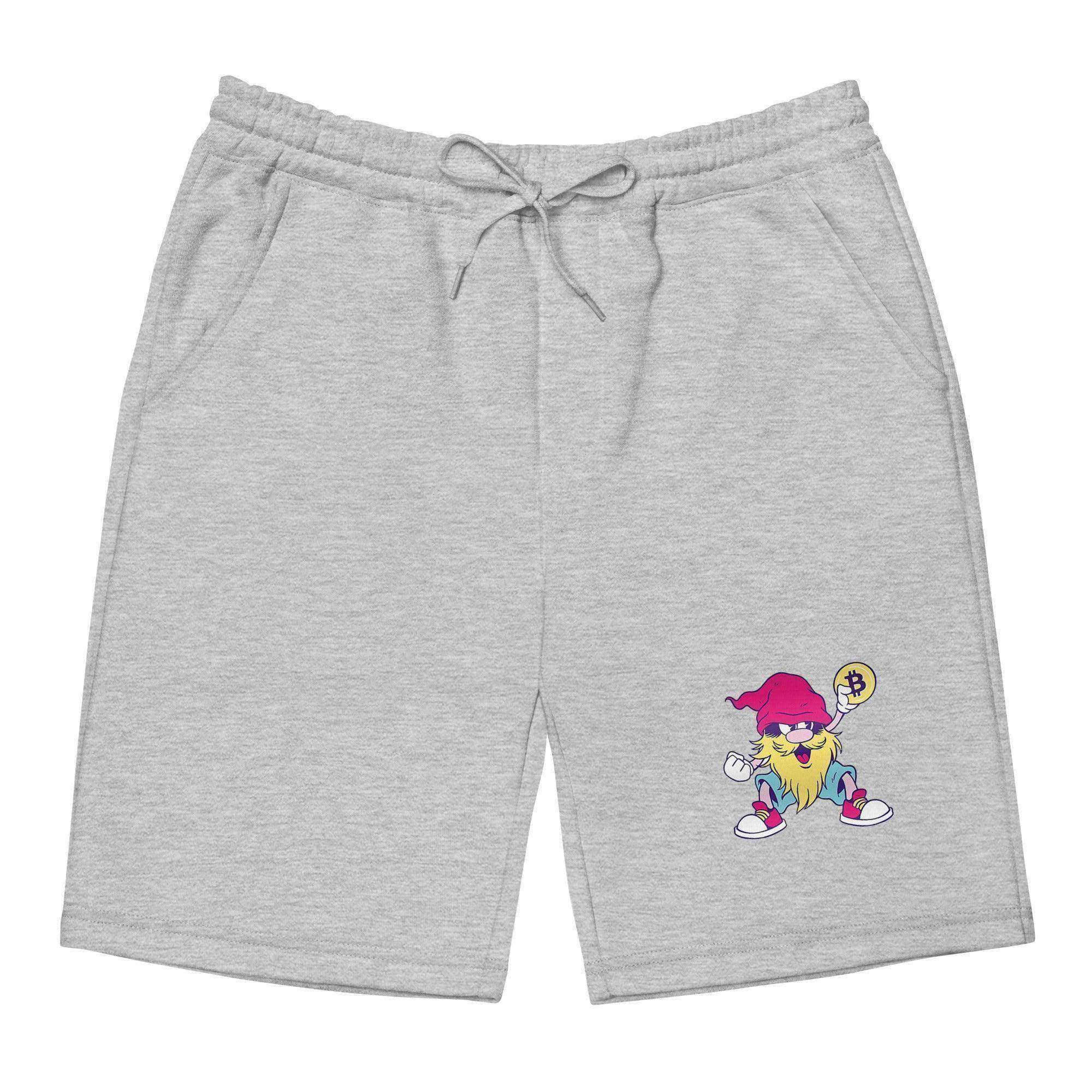 Bitcoin Gnome Fleece Shorts - InvestmenTees