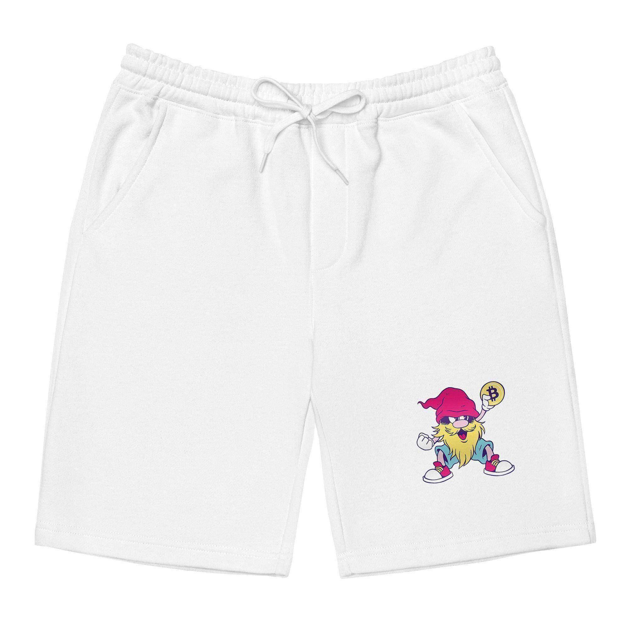 Bitcoin Gnome Fleece Shorts - InvestmenTees