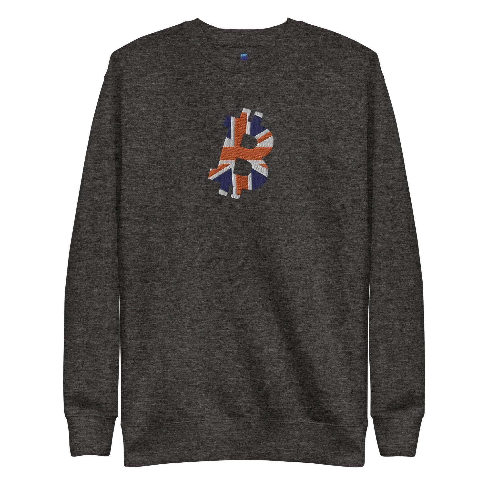 Bitcoin Great Britain Flag Sweatshirt - InvestmenTees