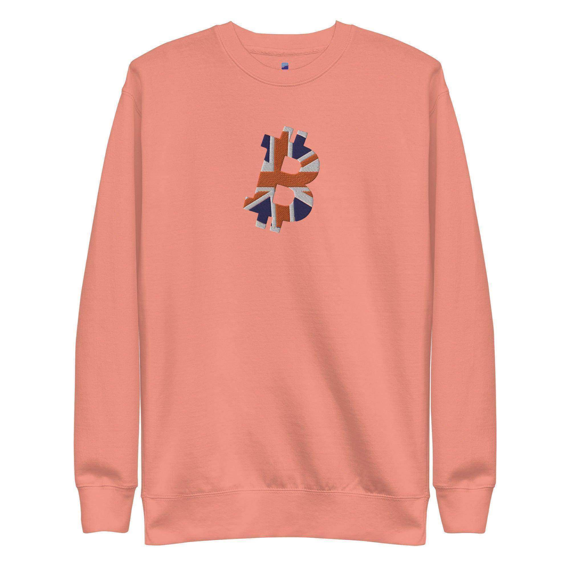 Bitcoin Great Britain Flag Sweatshirt - InvestmenTees