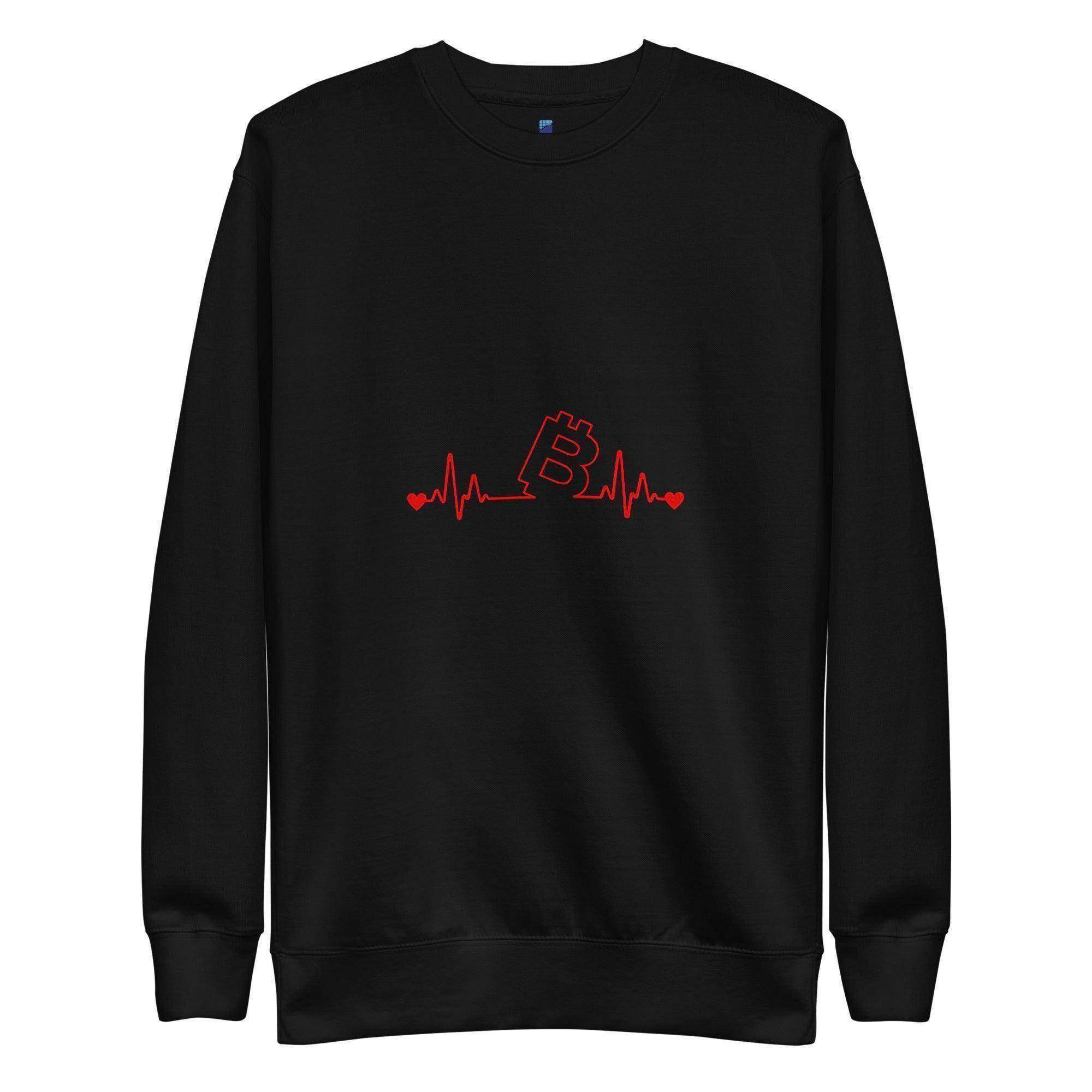 Bitcoin Heartbeat | BTC Sweatshirt - InvestmenTees