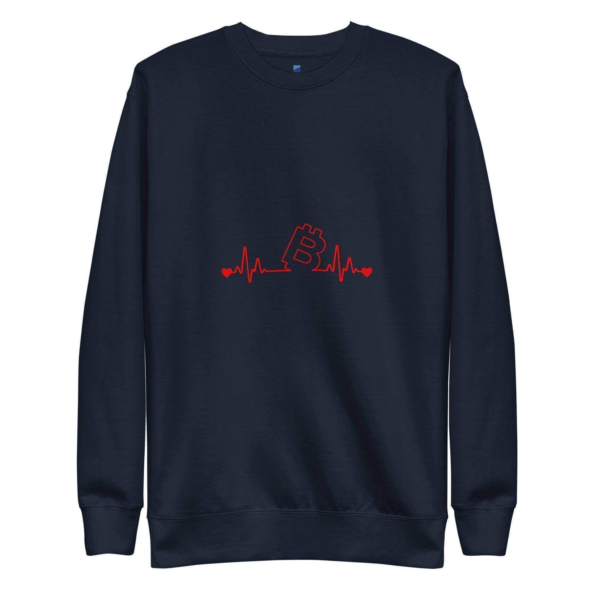 Bitcoin Heartbeat | BTC Sweatshirt - InvestmenTees