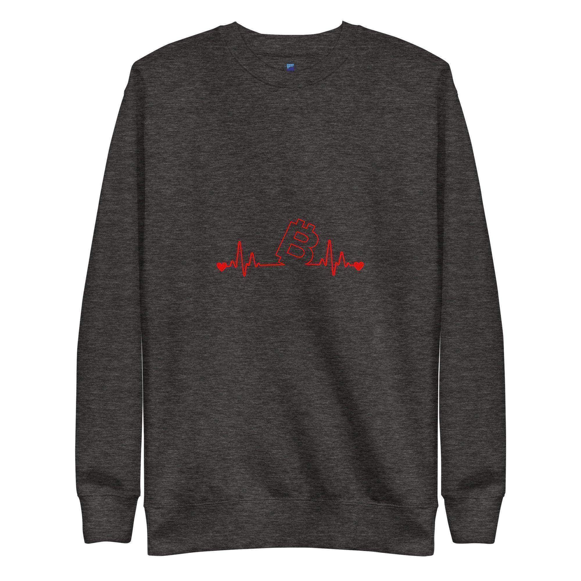 Bitcoin Heartbeat | BTC Sweatshirt - InvestmenTees