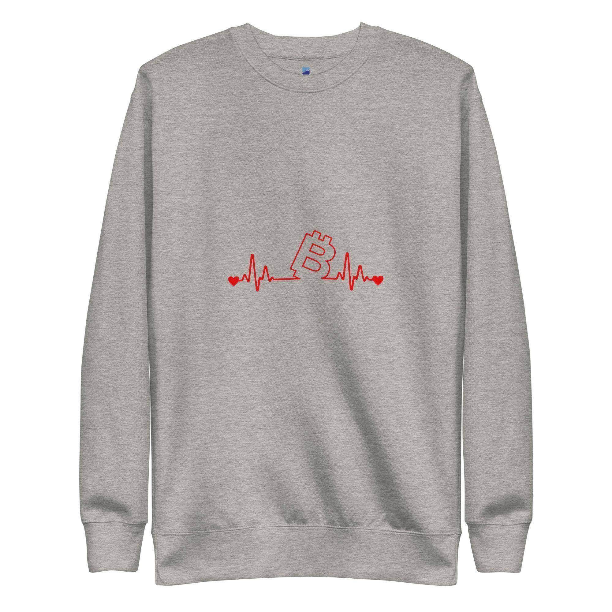 Bitcoin Heartbeat | BTC Sweatshirt - InvestmenTees