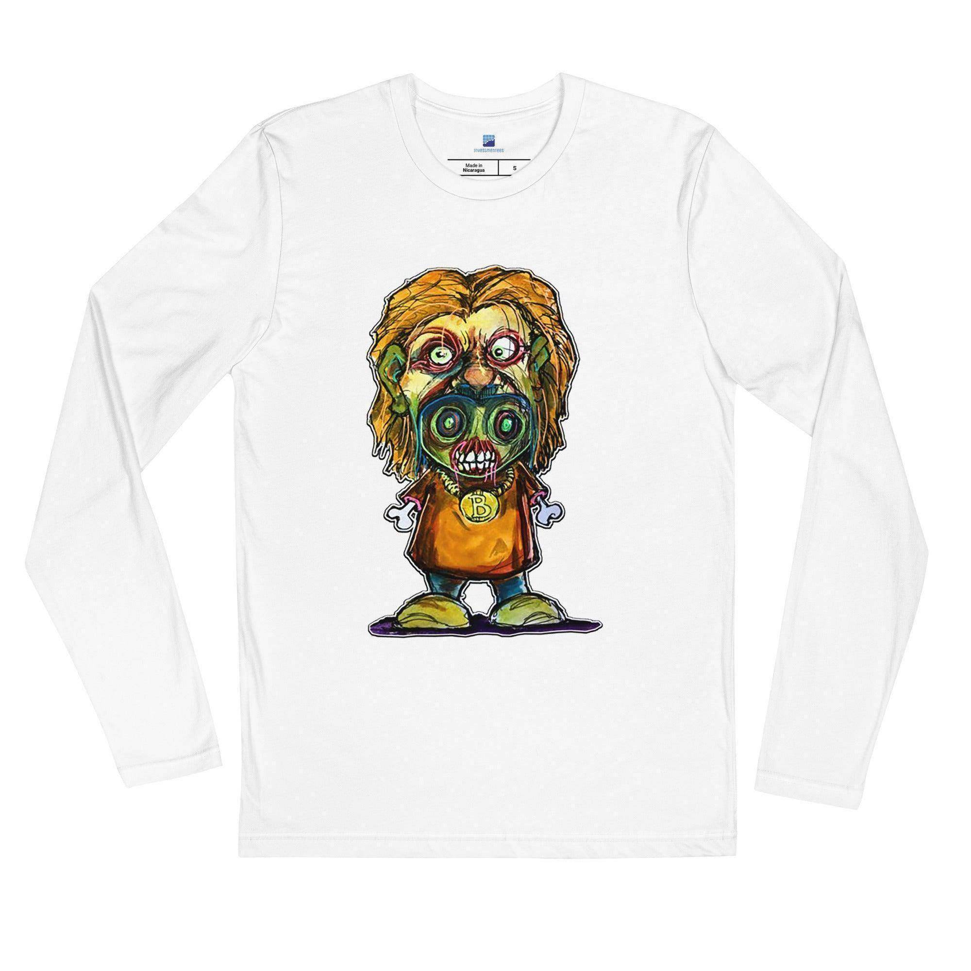 Bitcoin Is A Monster Long Sleeve T-Shirt - InvestmenTees