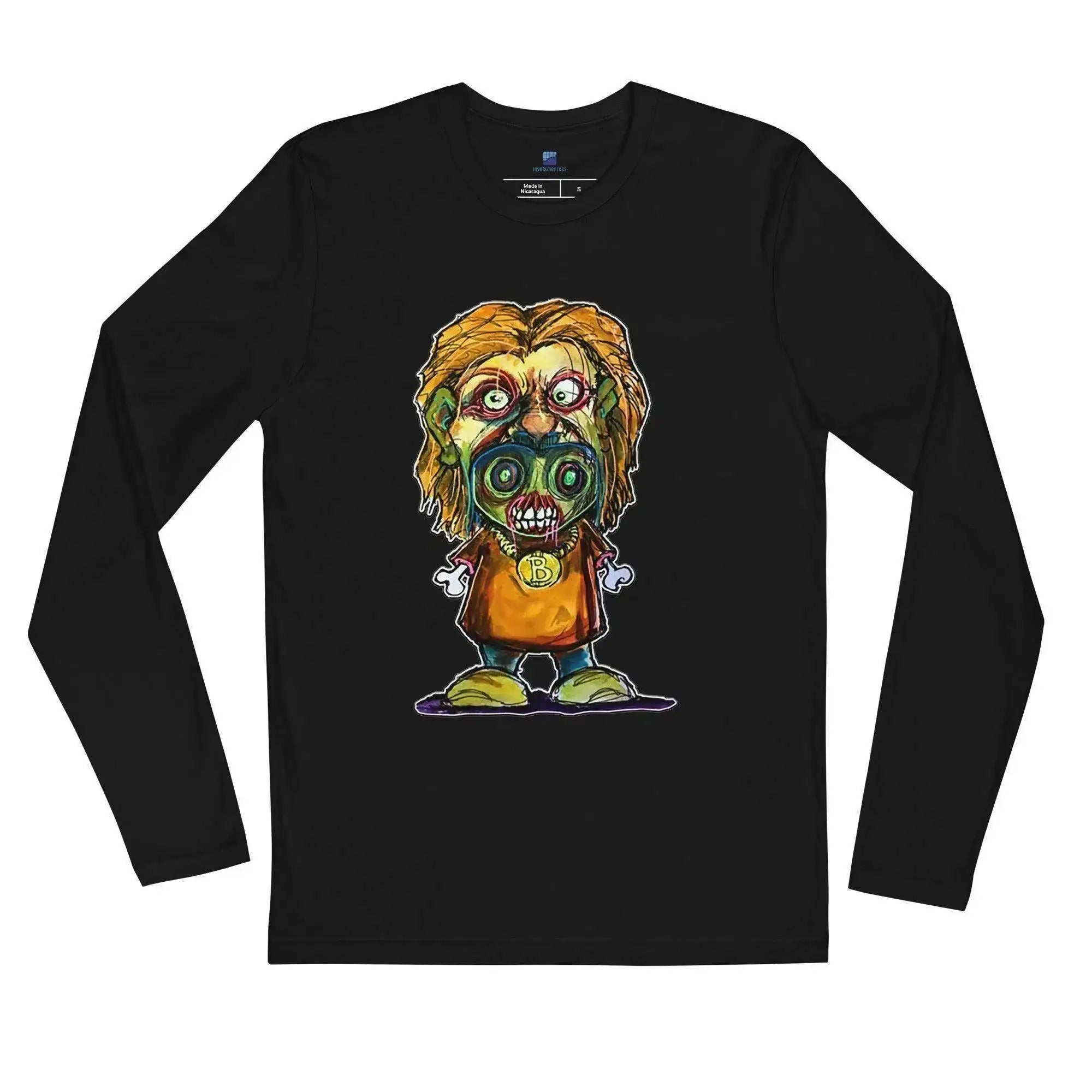 Bitcoin Is A Monster Long Sleeve T-Shirt - InvestmenTees