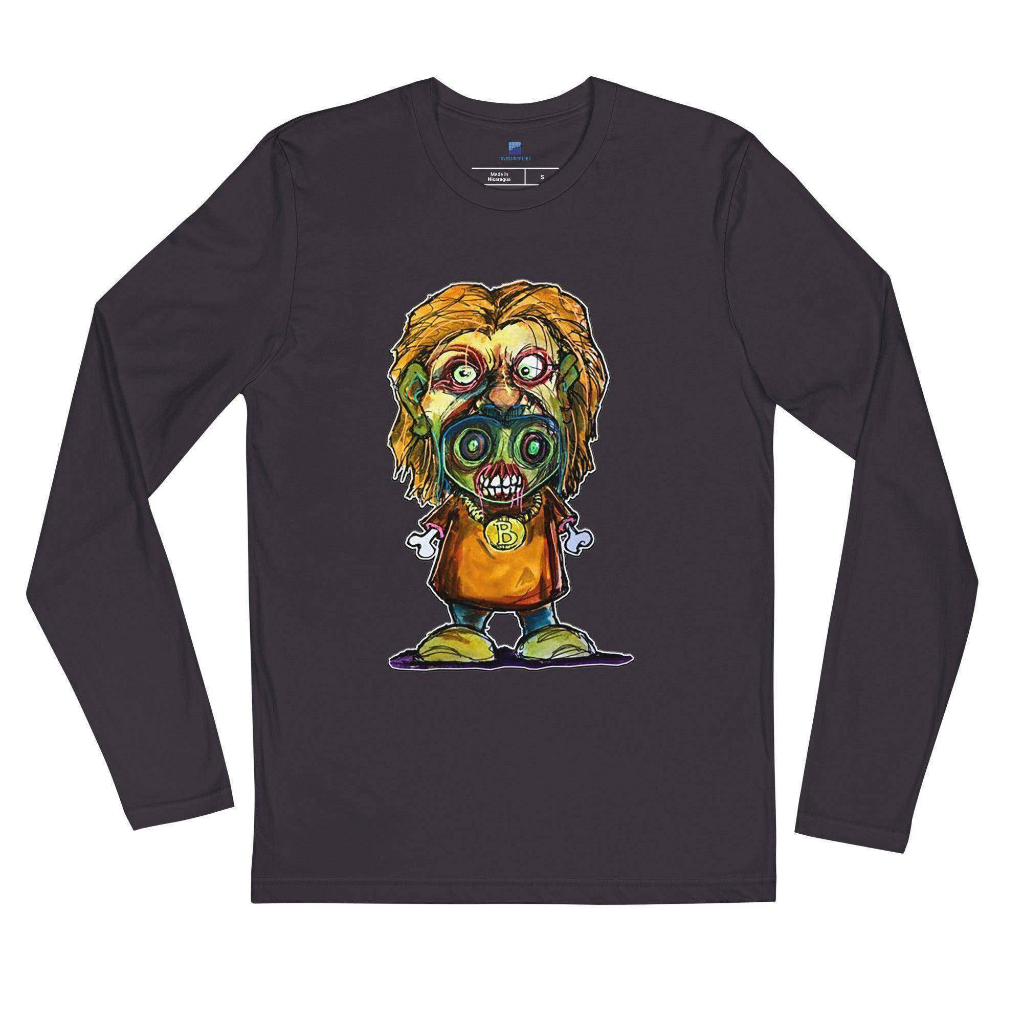 Bitcoin Is A Monster Long Sleeve T-Shirt - InvestmenTees