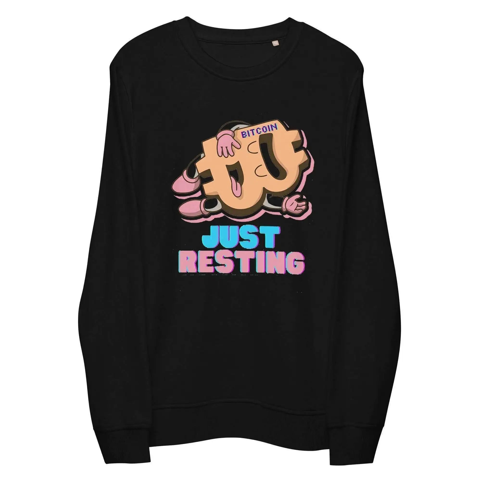 Bitcoin Just Resting Sweatshirt - InvestmenTees