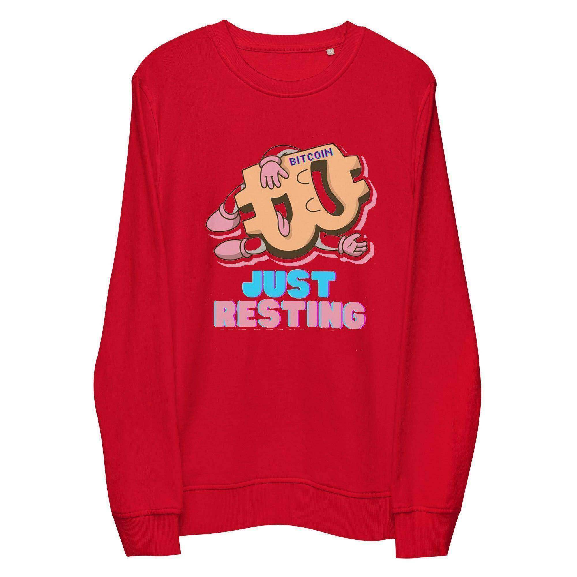 Bitcoin Just Resting Sweatshirt - InvestmenTees