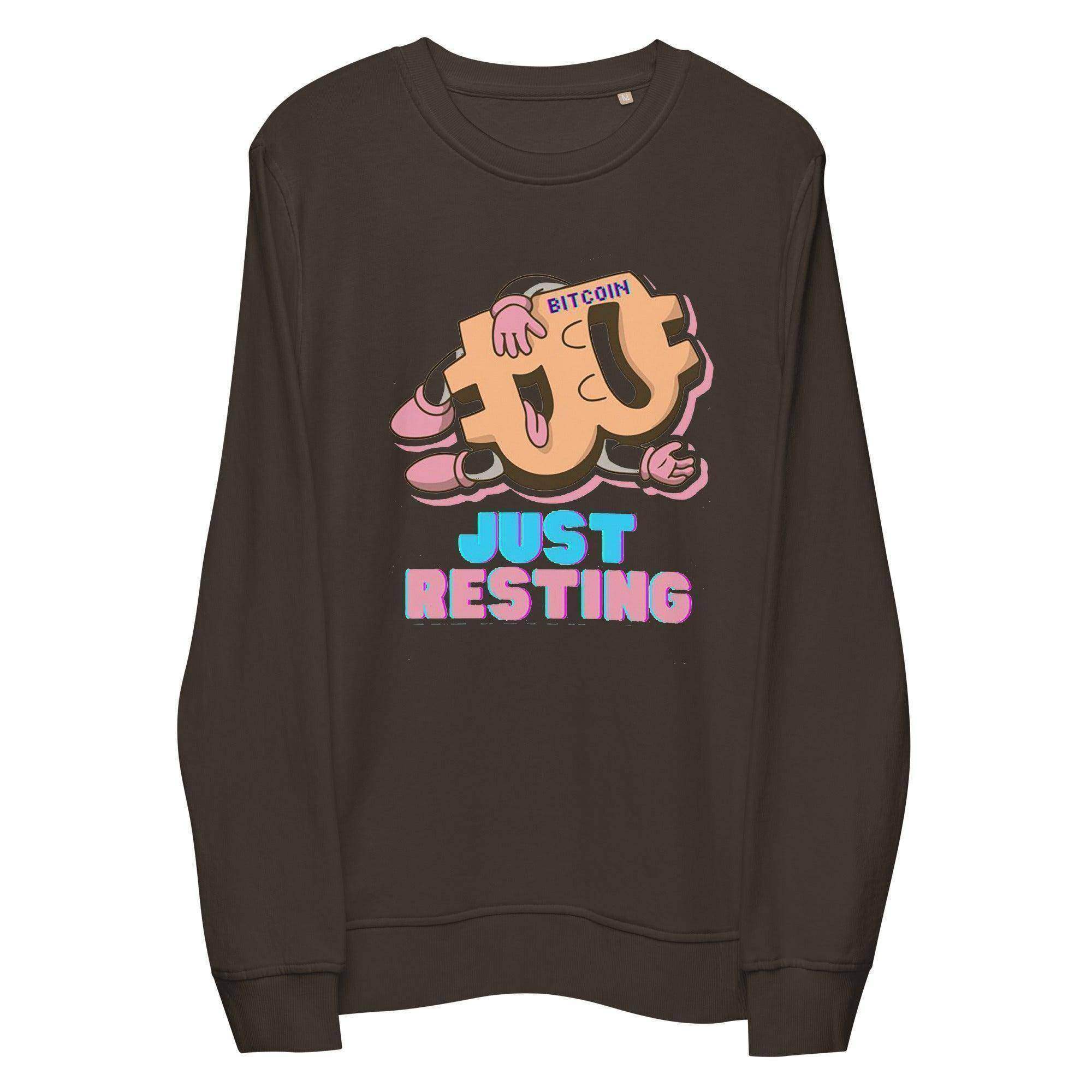 Bitcoin Just Resting Sweatshirt - InvestmenTees