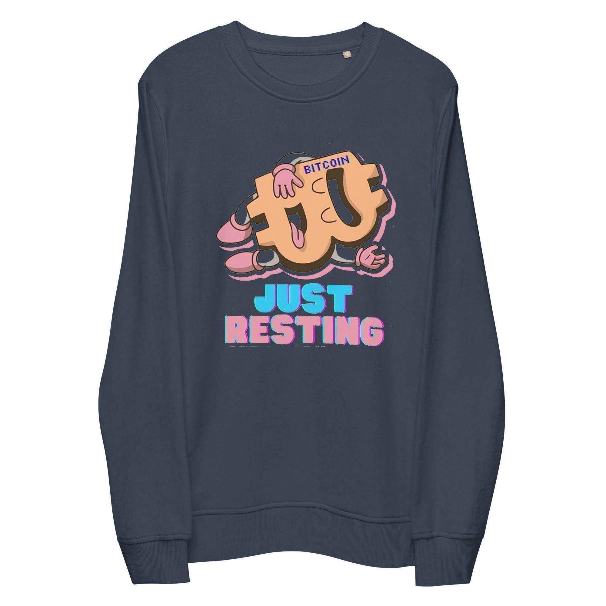 Bitcoin Just Resting Sweatshirt - InvestmenTees