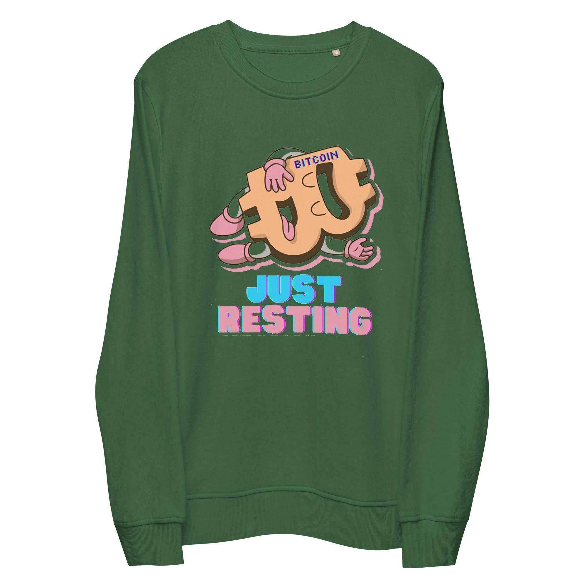 Bitcoin Just Resting Sweatshirt - InvestmenTees