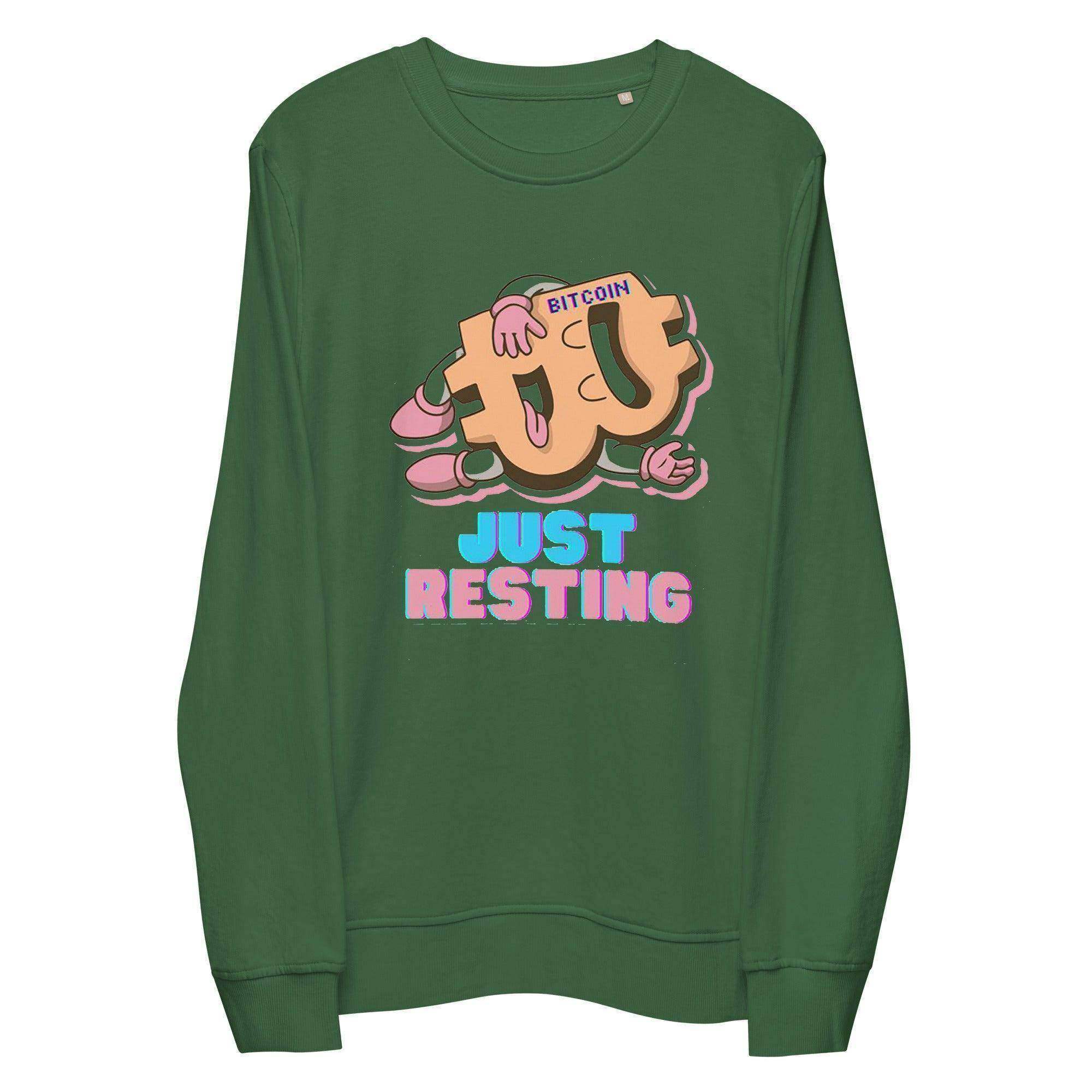 Bitcoin Just Resting Sweatshirt - InvestmenTees