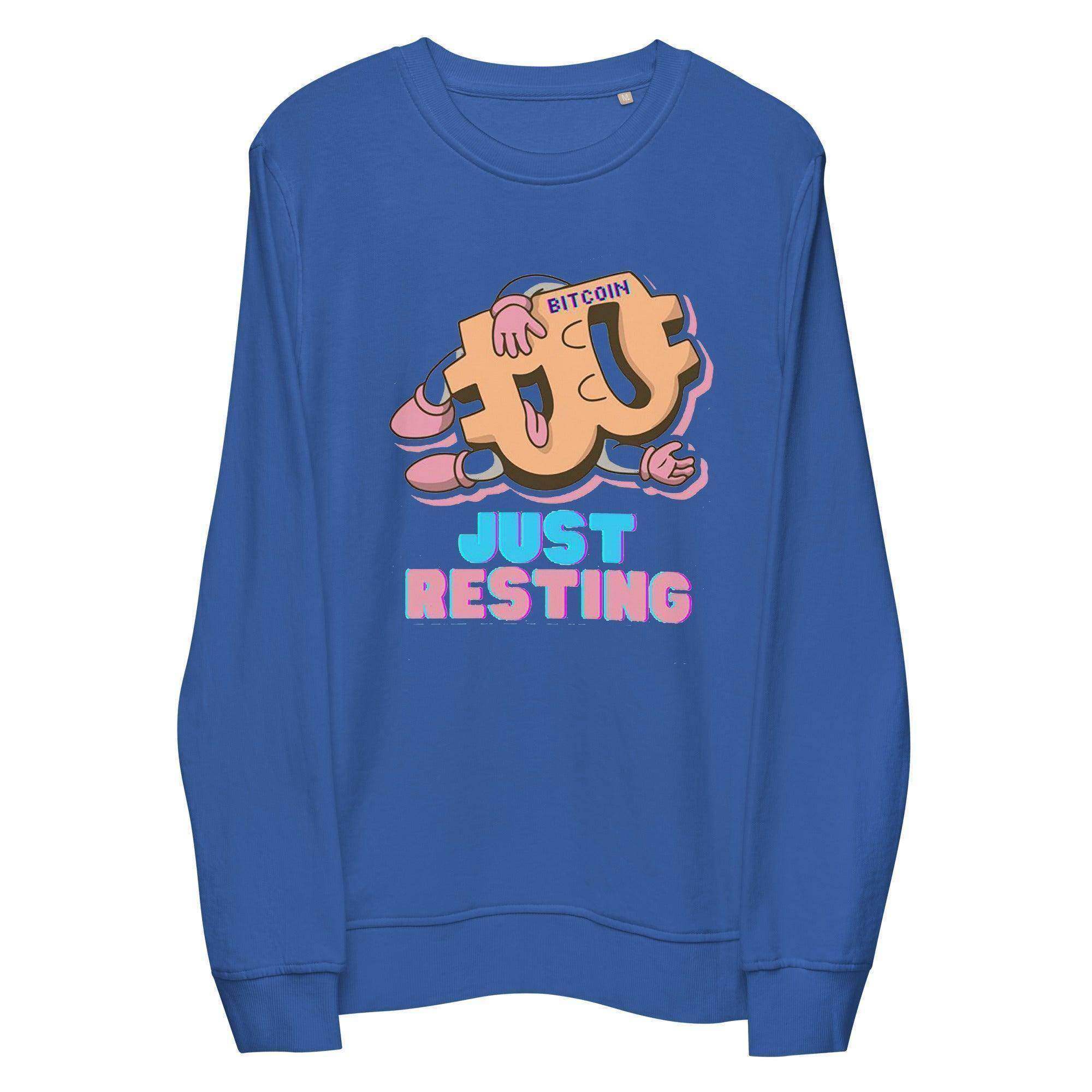Bitcoin Just Resting Sweatshirt - InvestmenTees