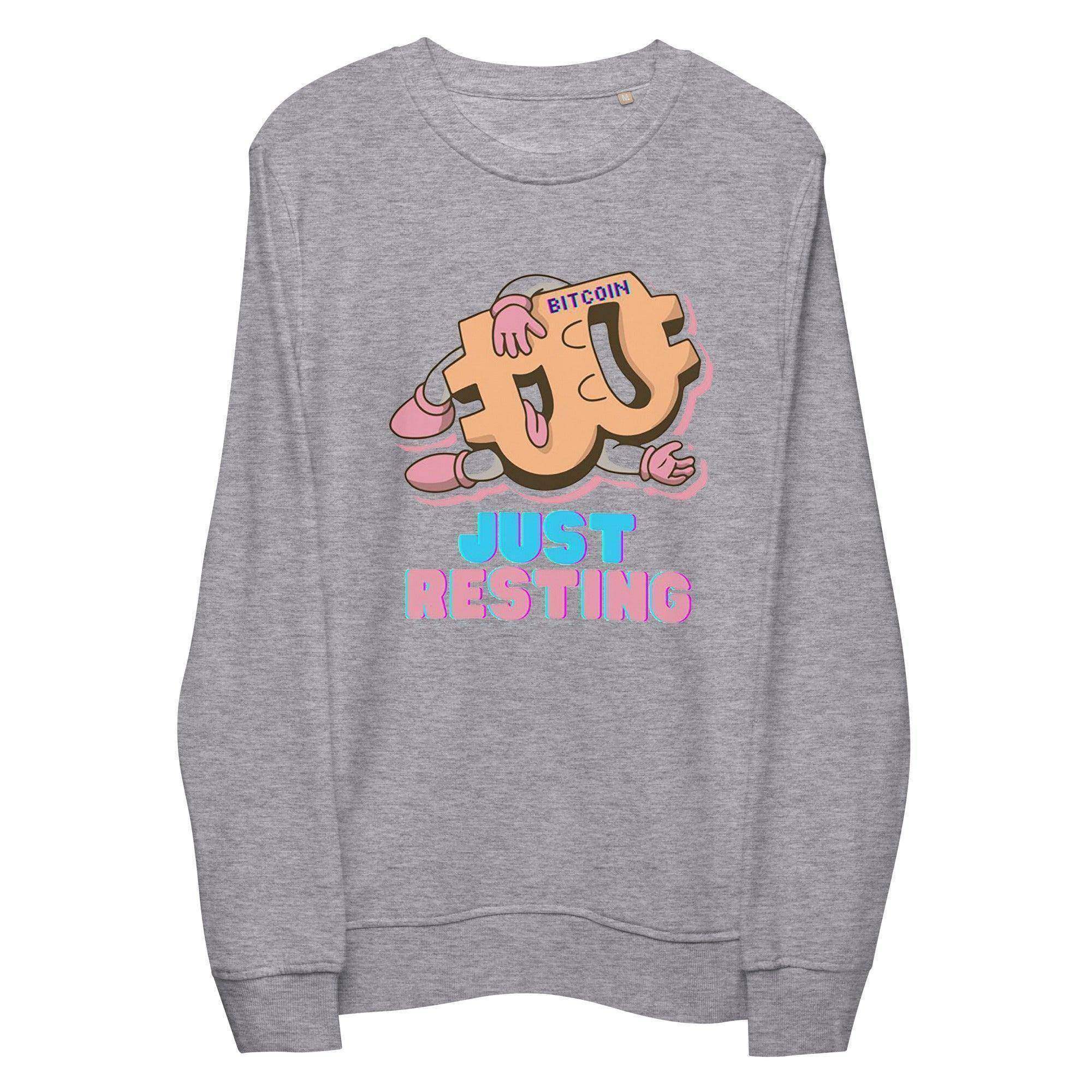 Bitcoin Just Resting Sweatshirt - InvestmenTees