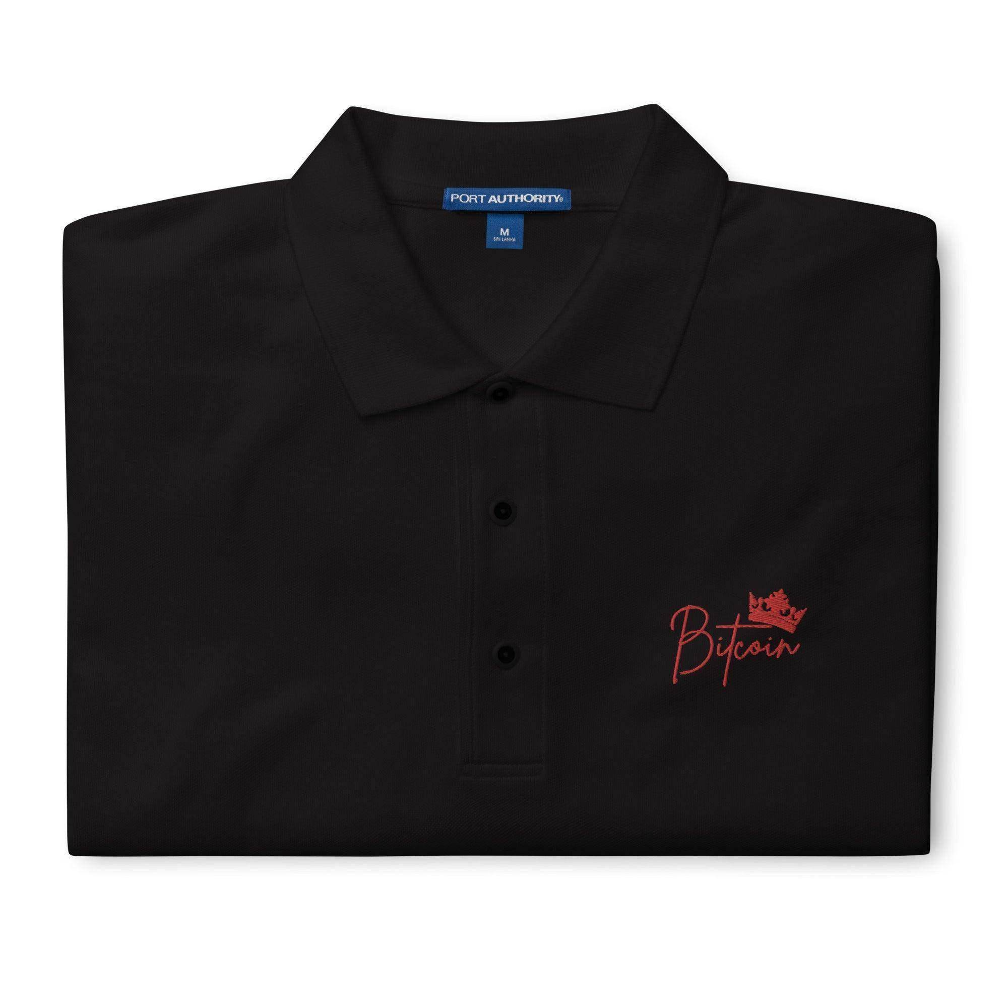 Bitcoin King Polo Shirt - InvestmenTees