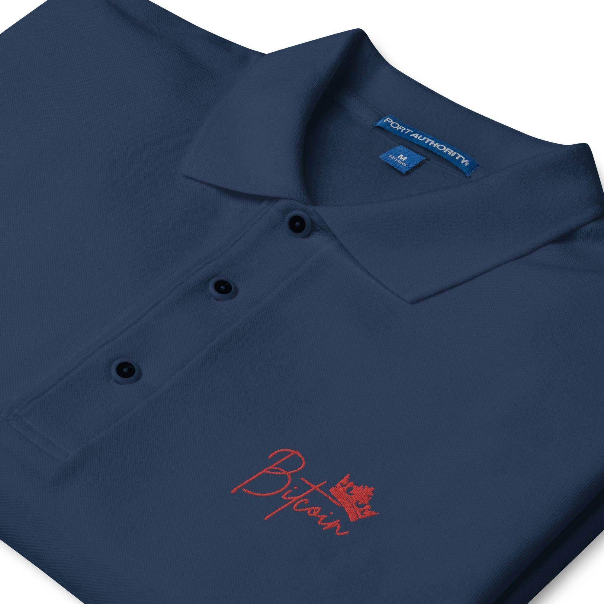 Bitcoin King Polo Shirt - InvestmenTees