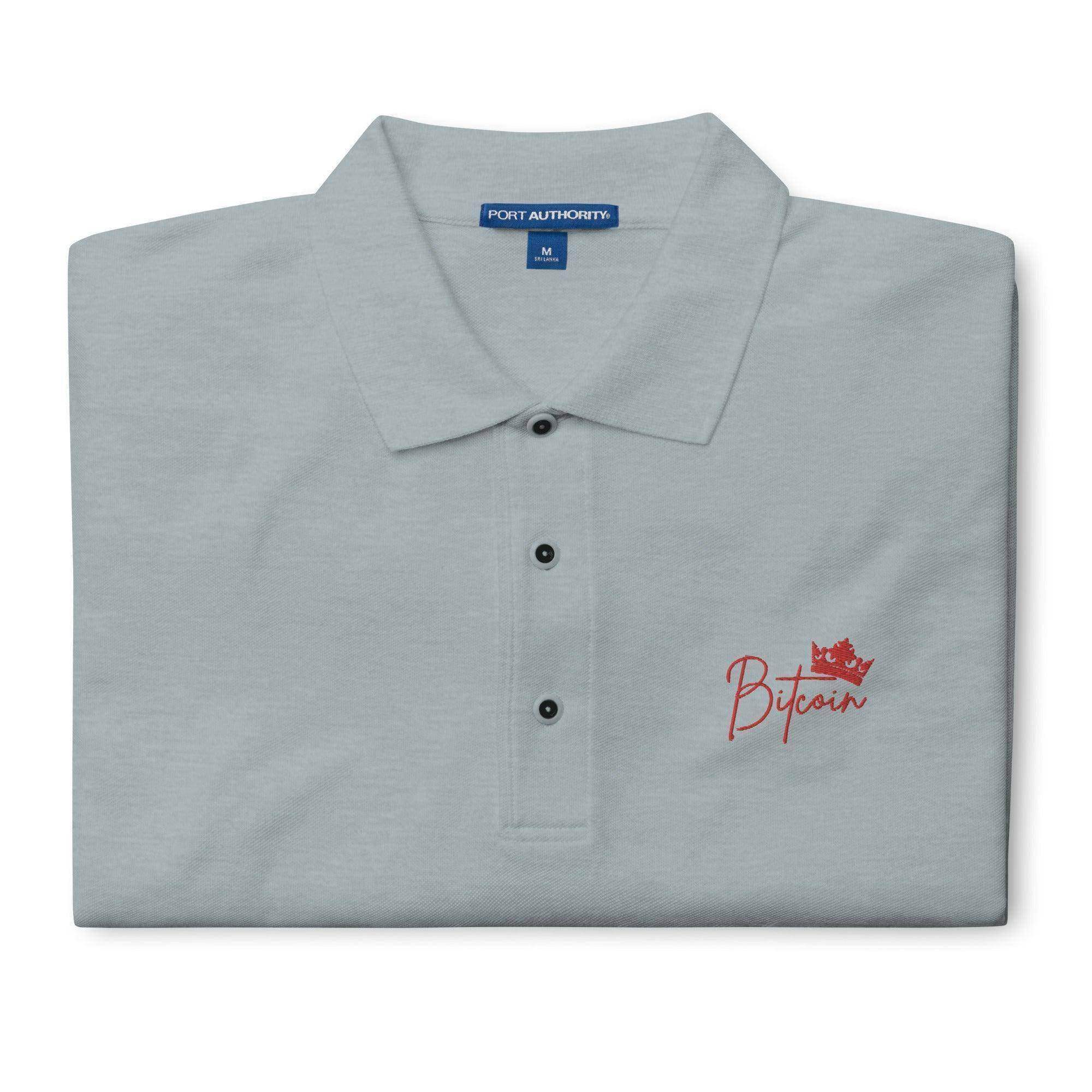 Bitcoin King Polo Shirt - InvestmenTees