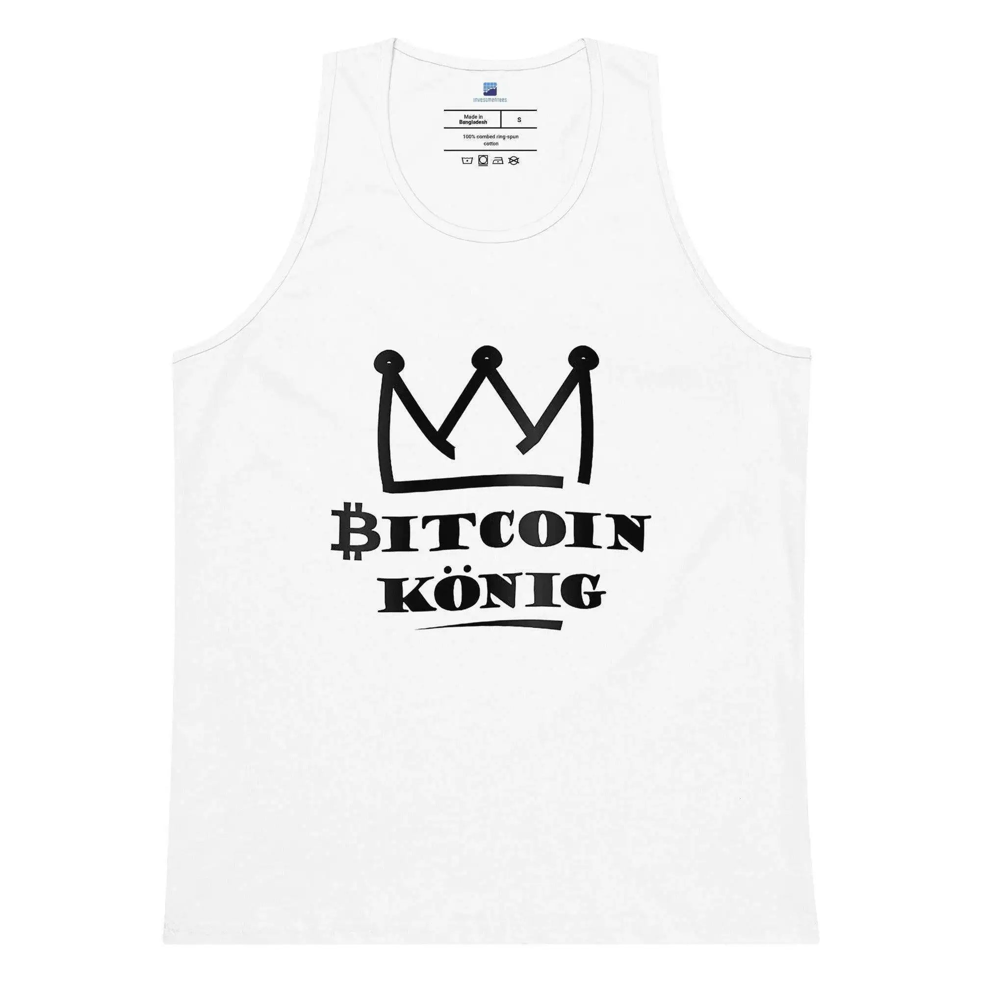 Bitcoin King Tank Top - InvestmenTees