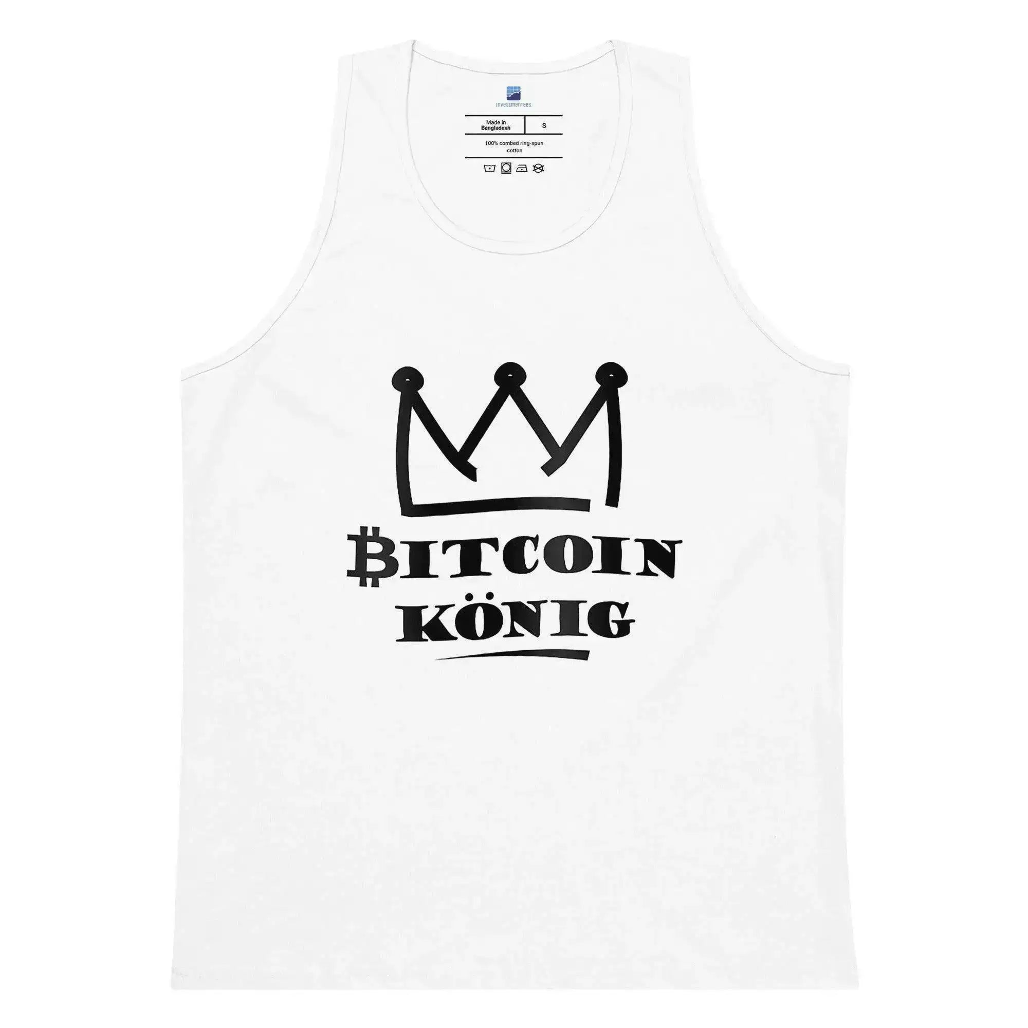 Bitcoin King Tank Top - InvestmenTees