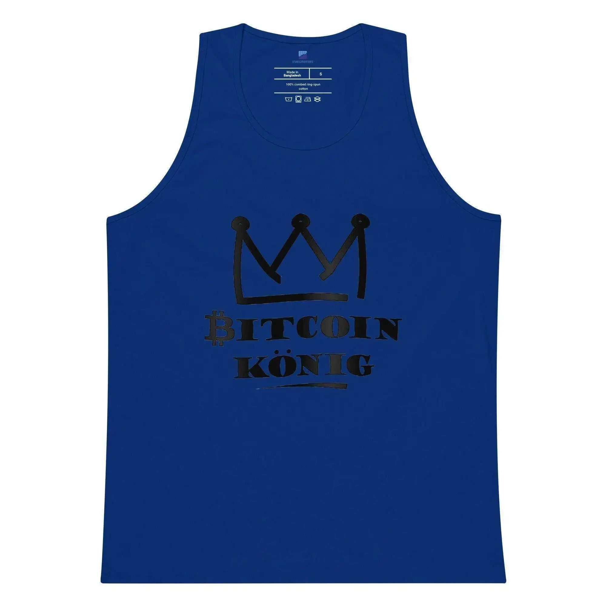 Bitcoin King Tank Top - InvestmenTees