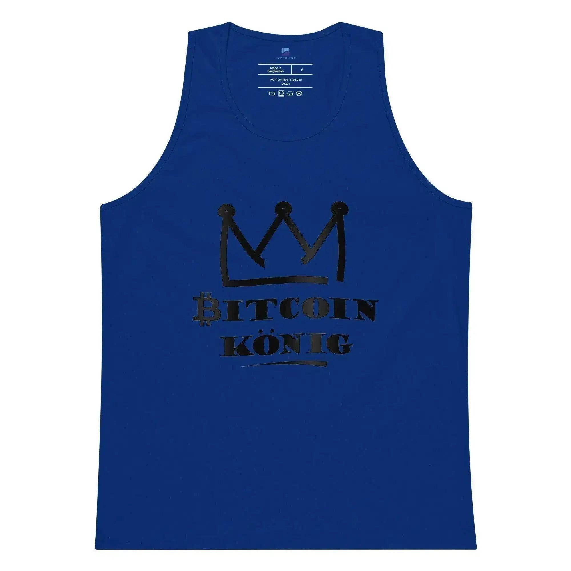 Bitcoin King Tank Top - InvestmenTees