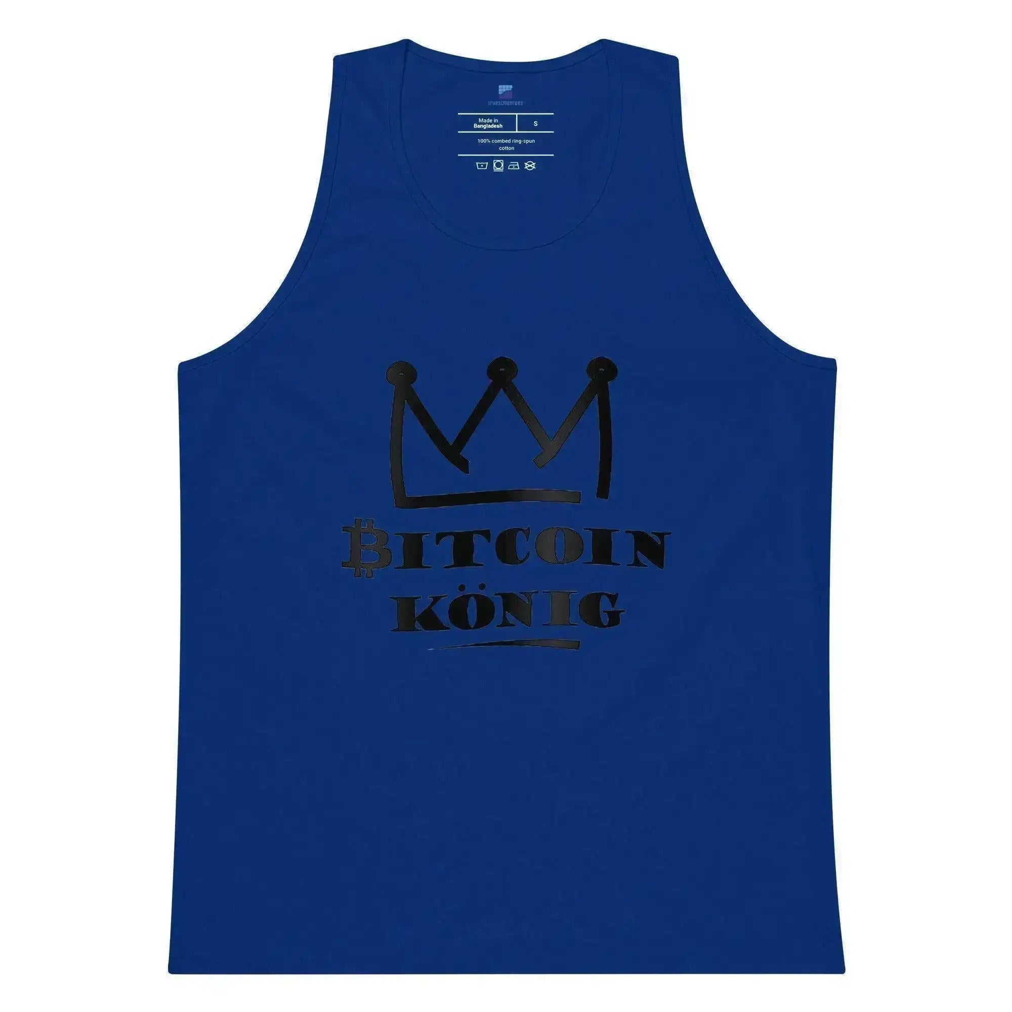 Bitcoin King Tank Top - InvestmenTees