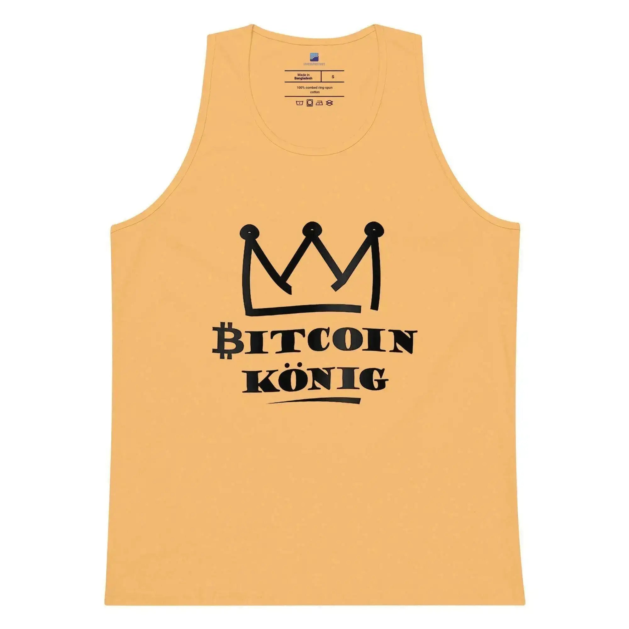 Bitcoin King Tank Top - InvestmenTees