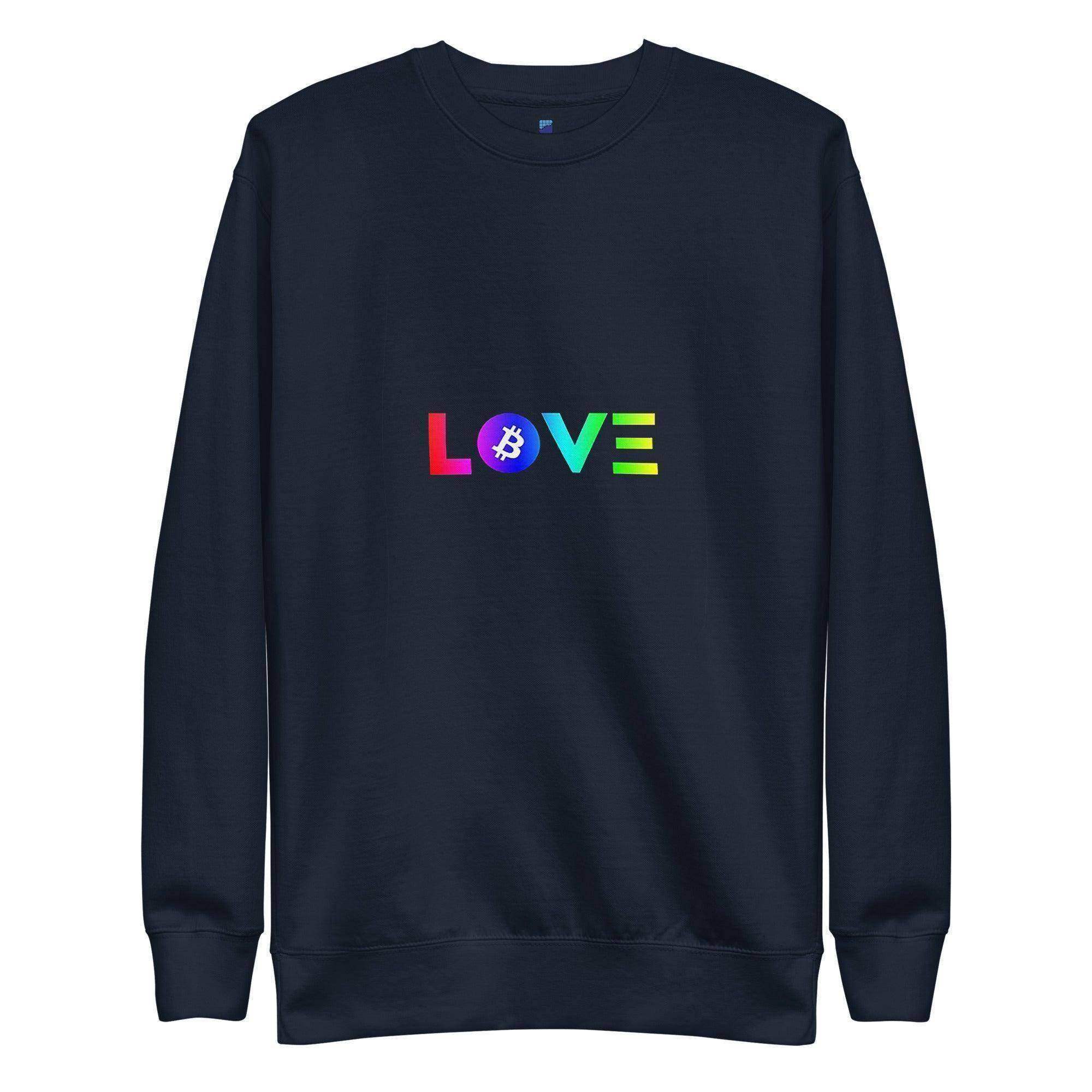 Bitcoin Love Sweatshirt - InvestmenTees
