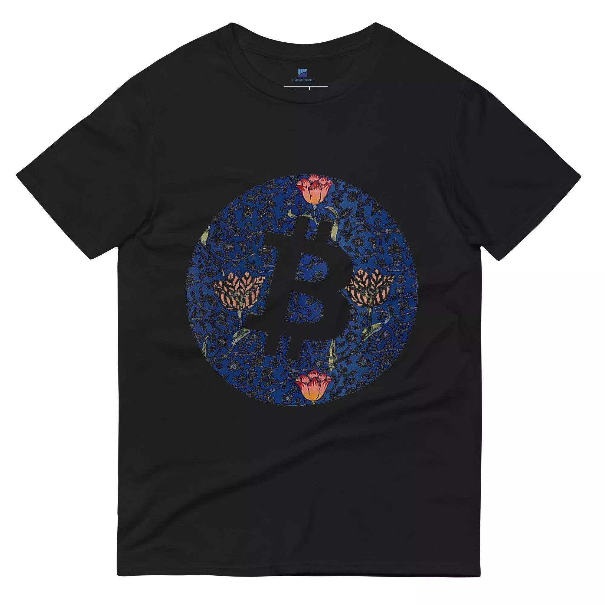 Bitcoin Mosaic Flowers T-Shirt - InvestmenTees