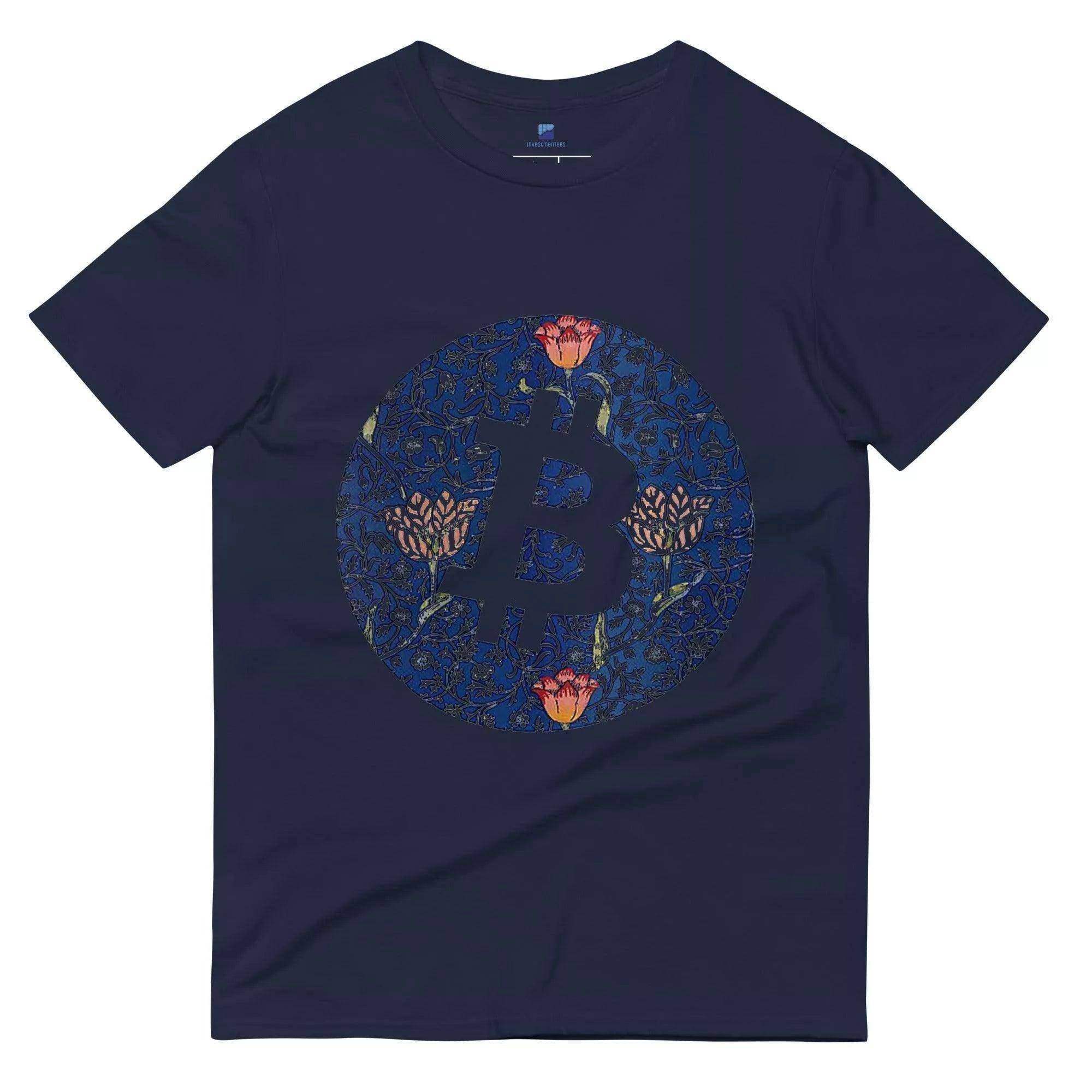 Bitcoin Mosaic Flowers T-Shirt - InvestmenTees