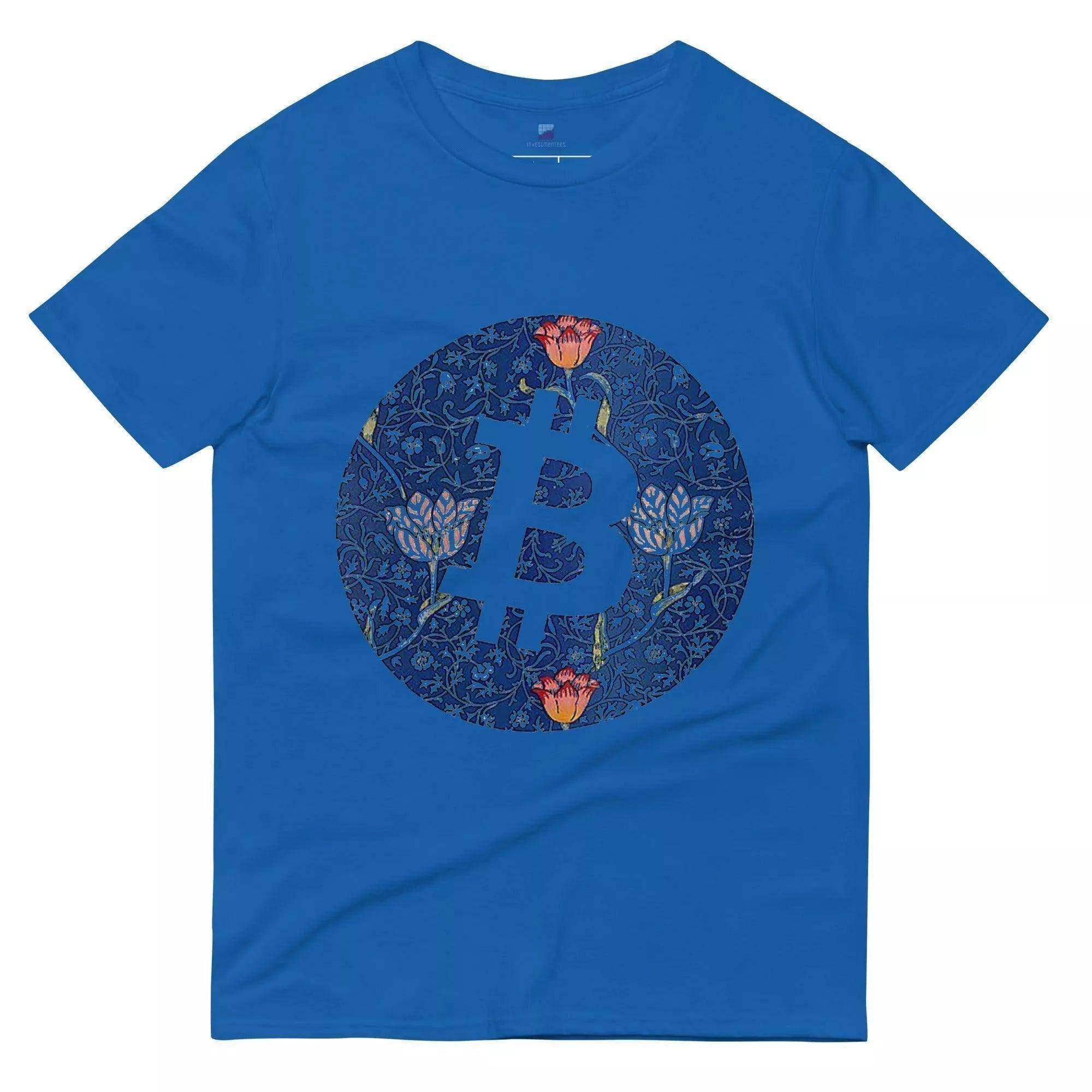 Bitcoin Mosaic Flowers T-Shirt - InvestmenTees