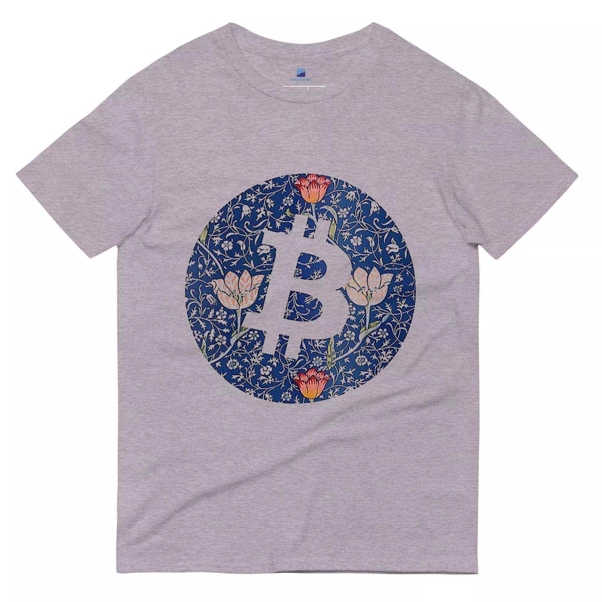 Bitcoin Mosaic Flowers T-Shirt - InvestmenTees