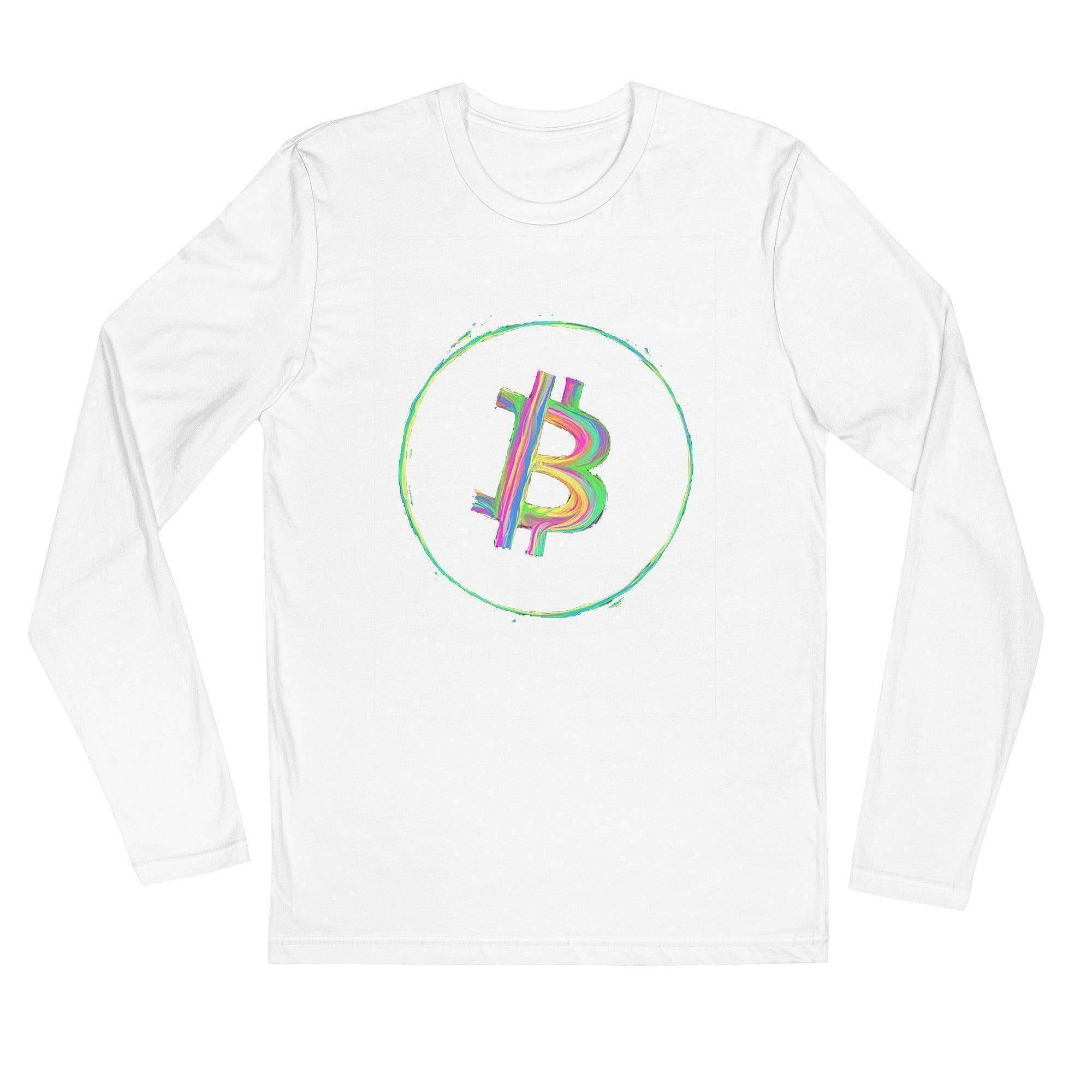 Bitcoin Neon Long Sleeve T-Shirt - InvestmenTees