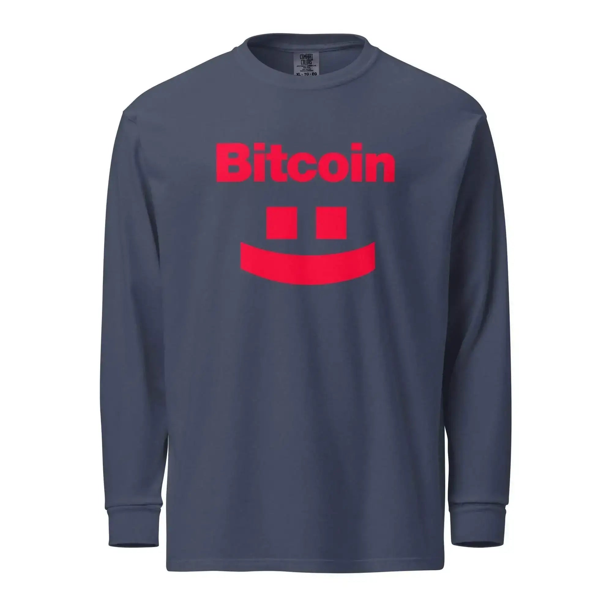 Bitcoin Smile Long Sleeve T-Shirt - InvestmenTees