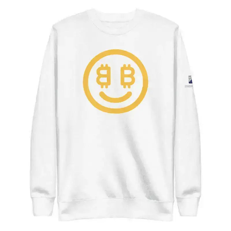 Bitcoin Smiley Sweatshirt - InvestmenTees