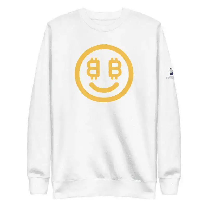 Bitcoin Smiley Sweatshirt - InvestmenTees