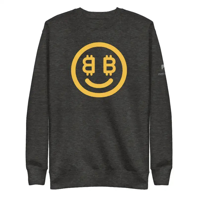 Bitcoin Smiley Sweatshirt - InvestmenTees