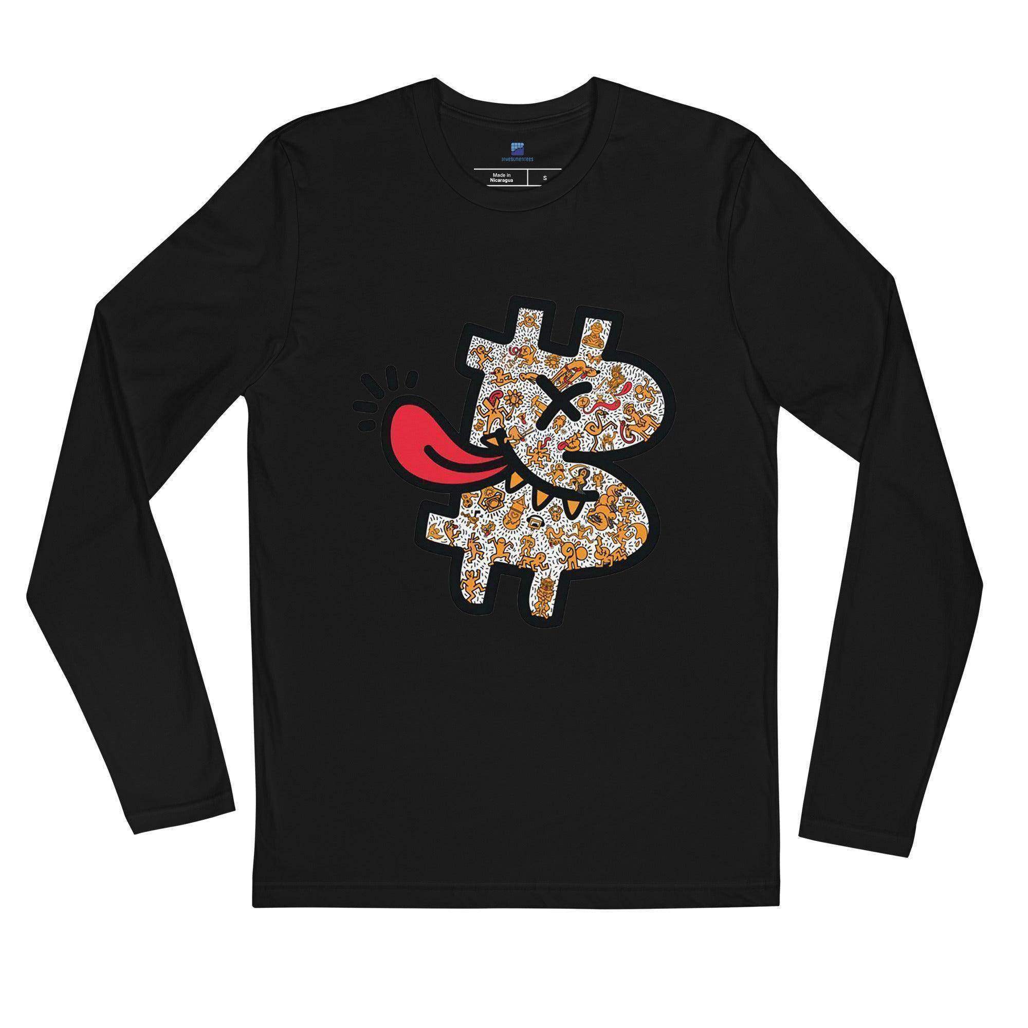 Bitcoin Spitting Long Sleeve T-Shirt - InvestmenTees
