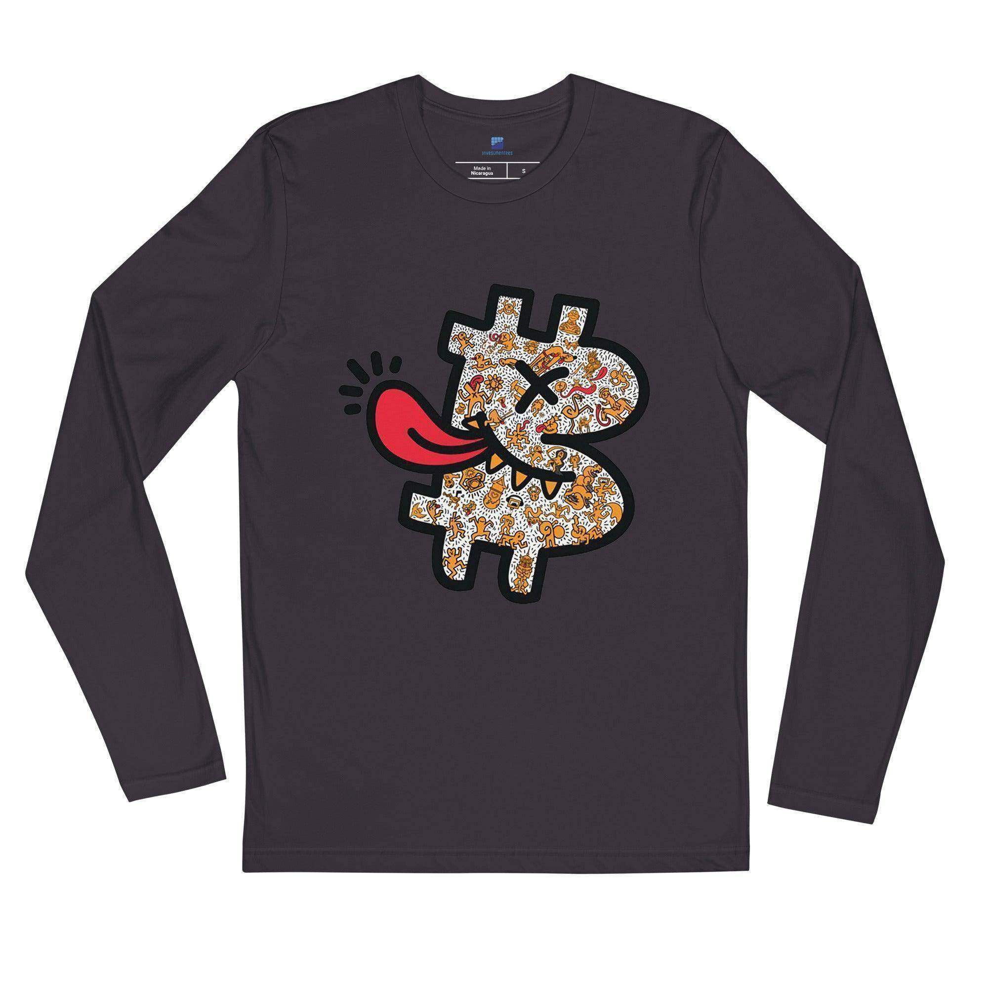 Bitcoin Spitting Long Sleeve T-Shirt - InvestmenTees