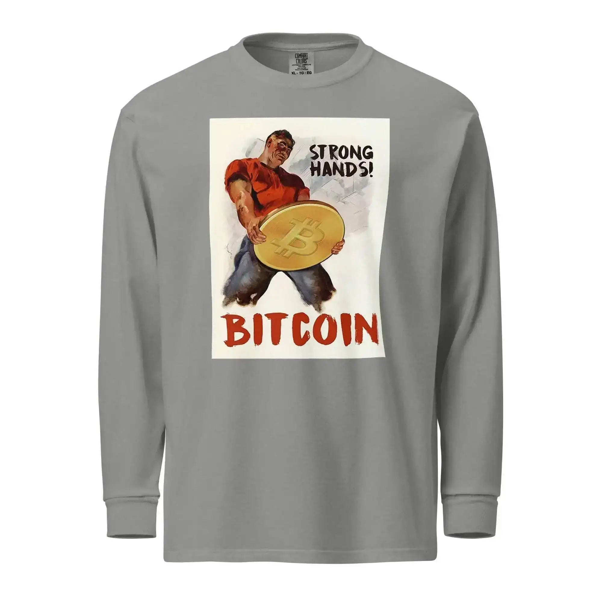 Bitcoin Strong Hands Long Sleeve T-Shirt - InvestmenTees