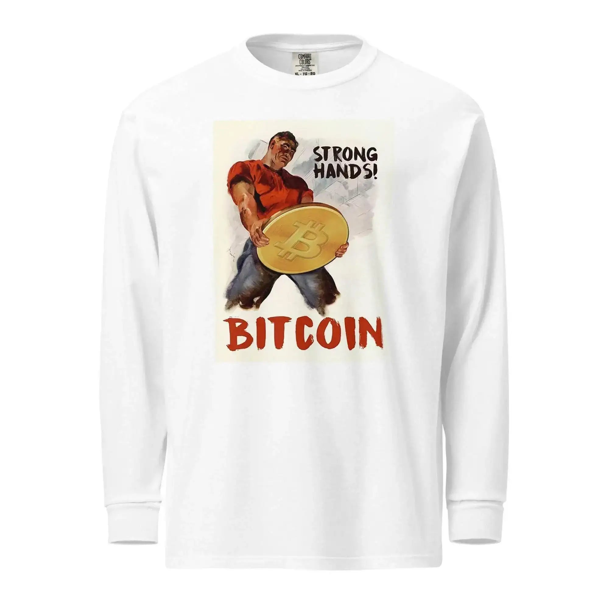 Bitcoin Strong Hands Long Sleeve T-Shirt - InvestmenTees