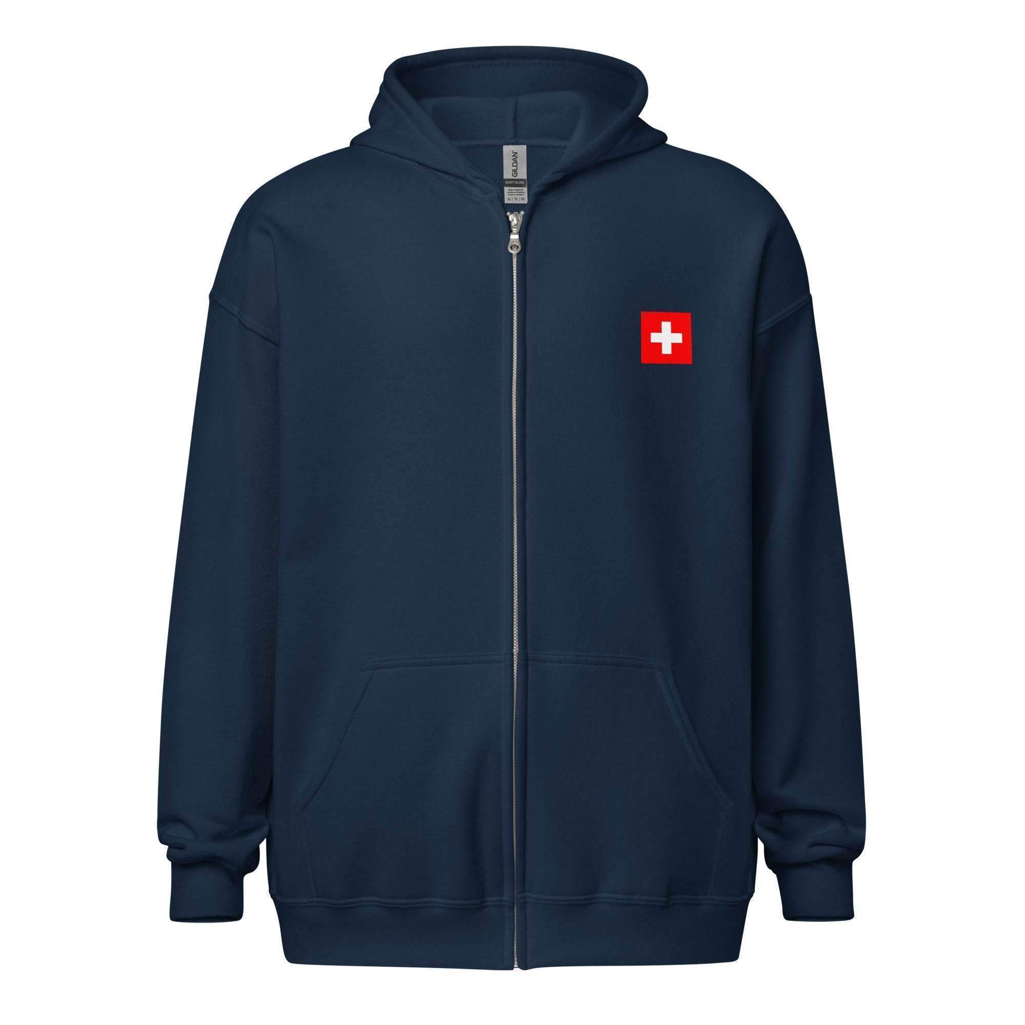 Bitcoin Swiss Bank Zip Up Hoodie - InvestmenTees