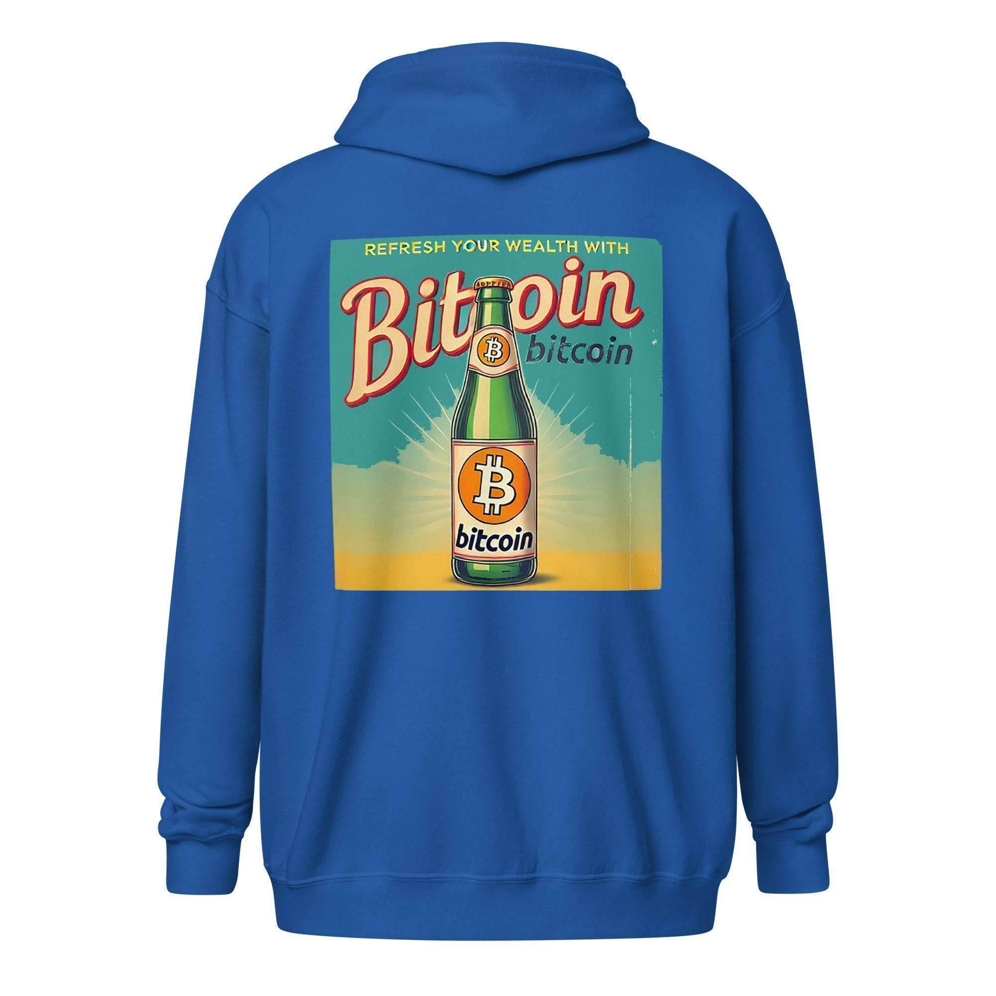 Bitcoin Wealth Zip Up Hoodie - InvestmenTees