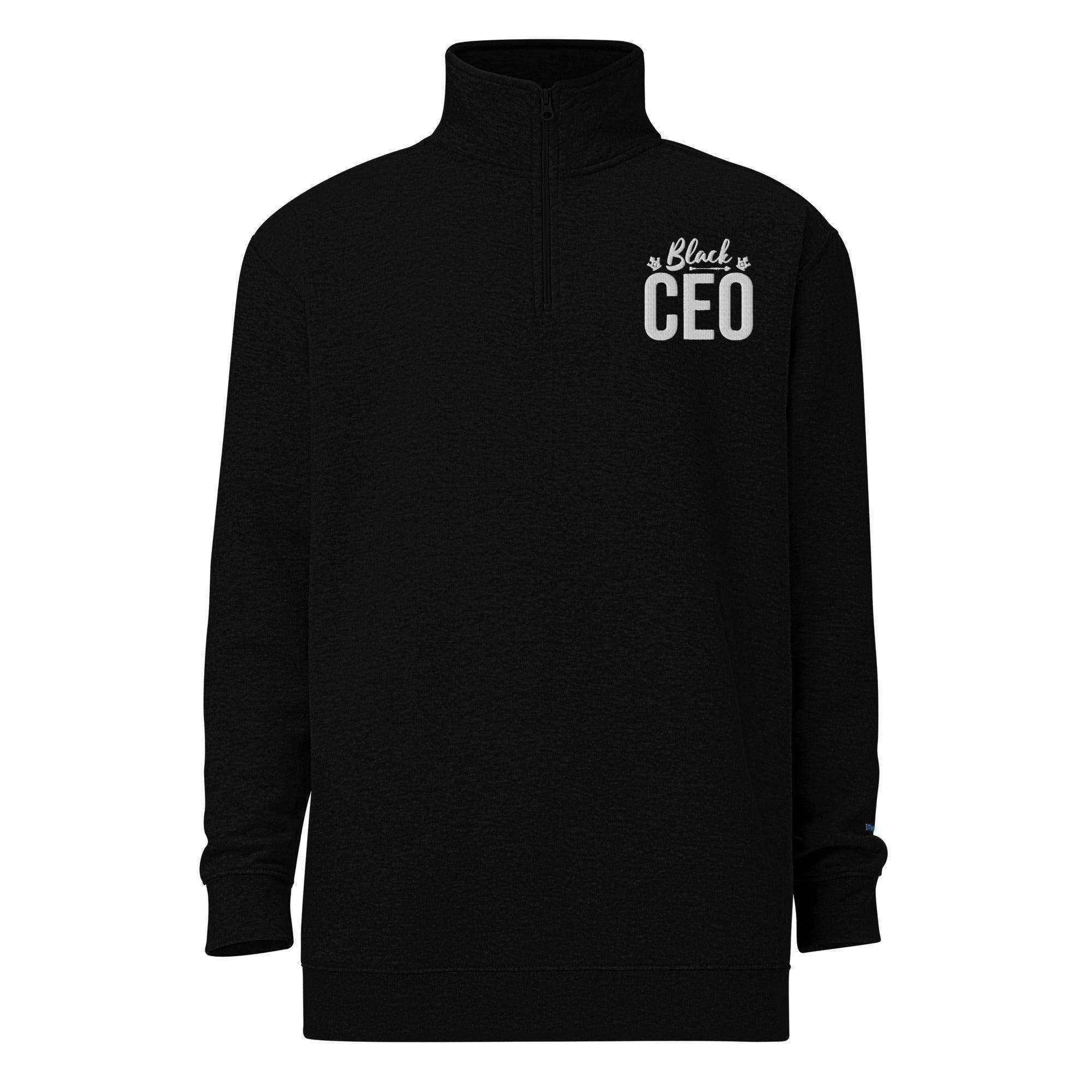 Black CEO Fleece Pullover - InvestmenTees