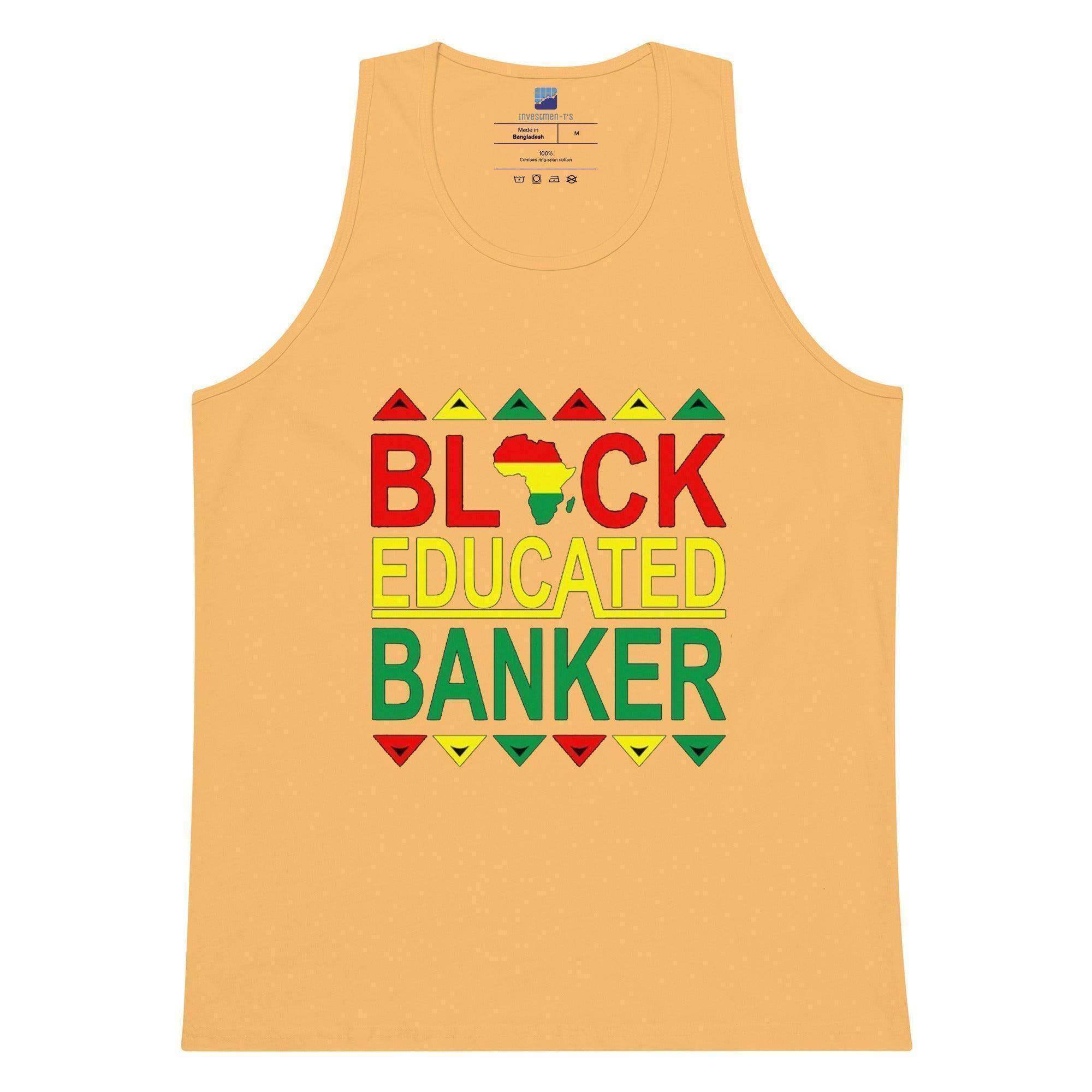 Black Educated Banker Tank Top - InvestmenTees