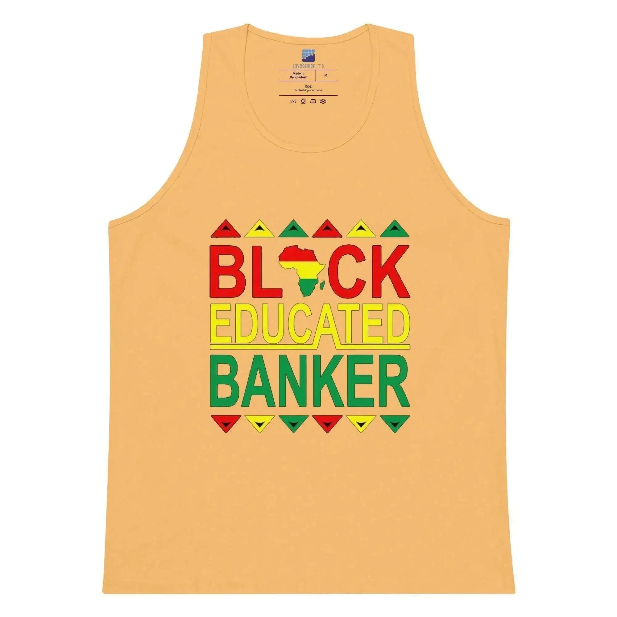 Black Educated Banker Tank Top - InvestmenTees